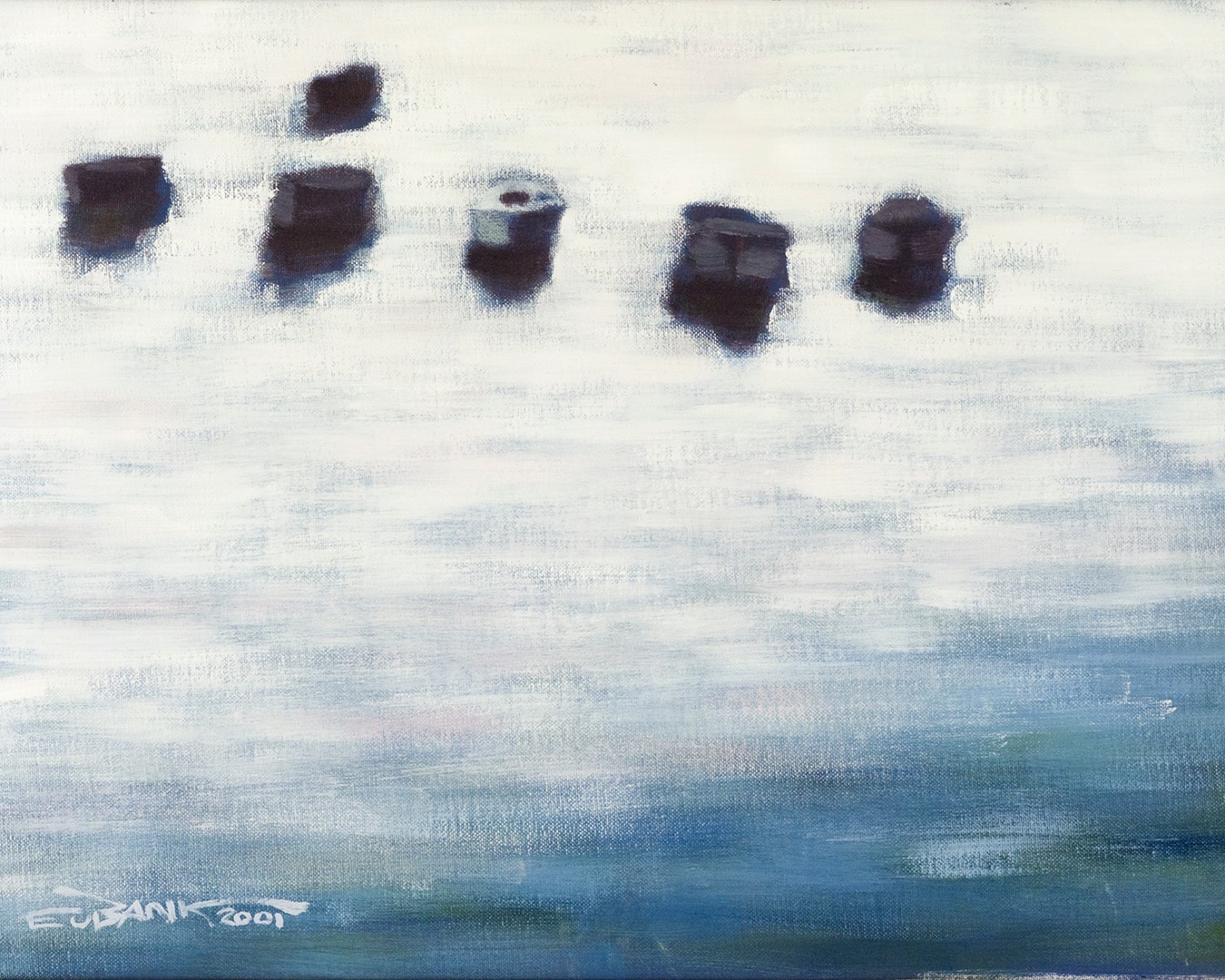 Asturias on a foggy day 25 years ago. The wayback machine!
Danielle Eubank
Barcas IX
Oil on linen
14x17.5 in
2001
#contemporaryart #painting #losangelesartist #water #reflection #environmental #water #ocean #painter #waterartist #LA #artscene #flashbackfriday #FBF #asturias #cantabria #bayofbiscay #Cudillero #spain #Atlantic #Europe