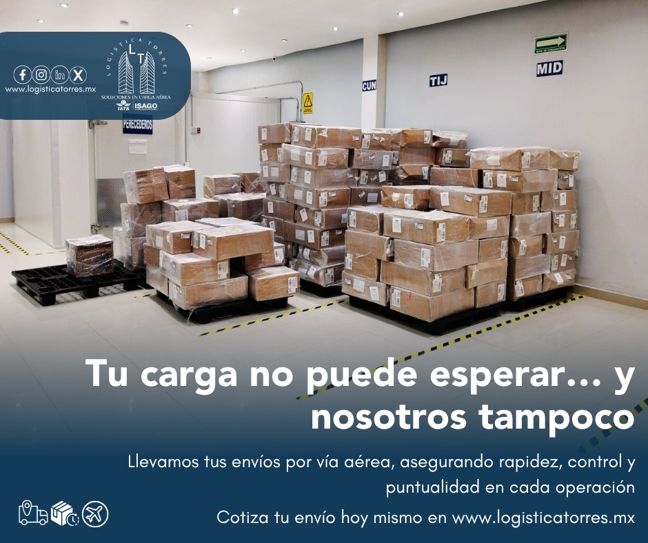 🚀 Tu carga no puede esperar… y nosotros tampoco.
En logística, el tiempo no es un lujo… es una necesidad.
Por eso en Logística Torres llevamos tus envíos por vía aérea, asegurando rapidez, control y puntualidad en cada operación.
✈️ Cobertura nacional
📦 Manejo especializado de carga
⏱️ Entregas en el menor tiempo posible
🔒 Seguridad en cada etapa del proceso
Ya sea carga general, perecederos, pharma o envíos urgentes…
nos encargamos de que llegue cuando tiene que llegar.
📩 Contáctanos y cotiza hoy mismo.
.
.
.
.
#CargaAerea #LogisticaInteligente #EnviosUrgentes #TransporteAereo #LogisticaTorres #CargaSegura #EnviosMexico #tucargasegura #tucargasegurayatiempo #logistica #volariscargo #logisticaytransporte #SomosLogisticaTorres #enviosnacionales