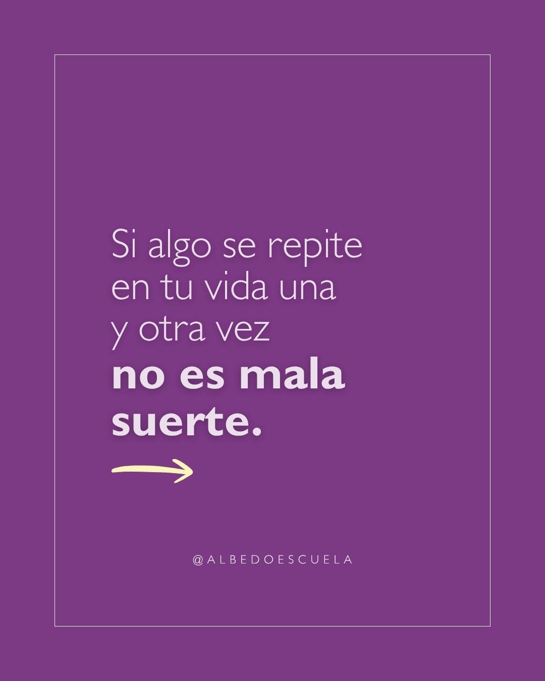 Si algo se repite en tu vida
una y otra vez,
hay una razón.
No es mala suerte.
No es tu destino.
Es un patrón.
Y los patrones tienen
una raíz y una salida.
¿Qué patrón reconoces
en tu propia vida?
Cuéntanos en los comentarios 👇
─
Albedo Escuela · 25 años descifrando
las Ciencias Ocultas
#patrones #autoconocimiento #cartanatal
#AlbedoEscuela #psicoastrología #nodosnodales