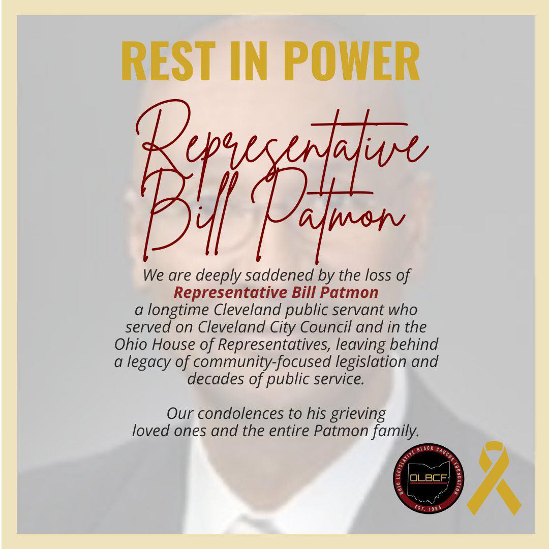 This week, we lost a giant.
The Ohio Legislative Black Caucus Foundation extends its deepest condolences to the family, friends, and colleagues of former State Representative Bill Patmon.
Rest in power, Representative Patmon.
#OLBCF #blackohio #restinpower #billpatmon