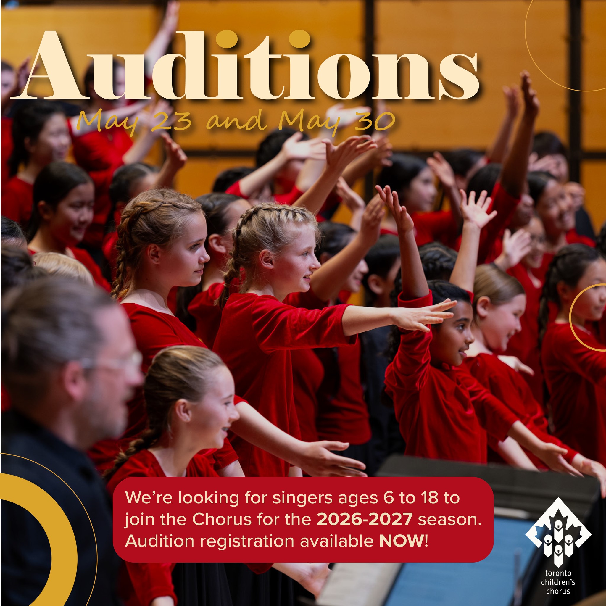 📢 Audition Registration is NOW OPEN! Join us for our upcoming 2026/2027 season, starting this September!
🍁 The TCC is a vibrant musical community that has been nurturing young voices for 48 years. Through exceptional choral training and performance experiences, we inspire growth, teamwork, and artistic excellence.
❤️🎶 Do you know a young music-lover who could benefit from our high quality programming? We'd love to meet them at auditions this Spring!
📝 Register at www.torontochildrenschorus.com/join-us (link in bio).
📅 Our season runs from September to May, and teaches young singers the foundational skills needed to become exceptional performers, with an emphasis on:
- musical theory 🎼
- vocal pedagogy 🎤
- sight singing 👀
- teamwork 🤝
- & performance skills 🎭
#TCC #TCCSings #TorontoChildrensChorus #Auditions #ChoirAuditions #VocalAssessment #TorontoChoir #childrenschoir #KidsChoir #Fall2026 #Toronto #musiceducation #KidsActivties #Extracurricular