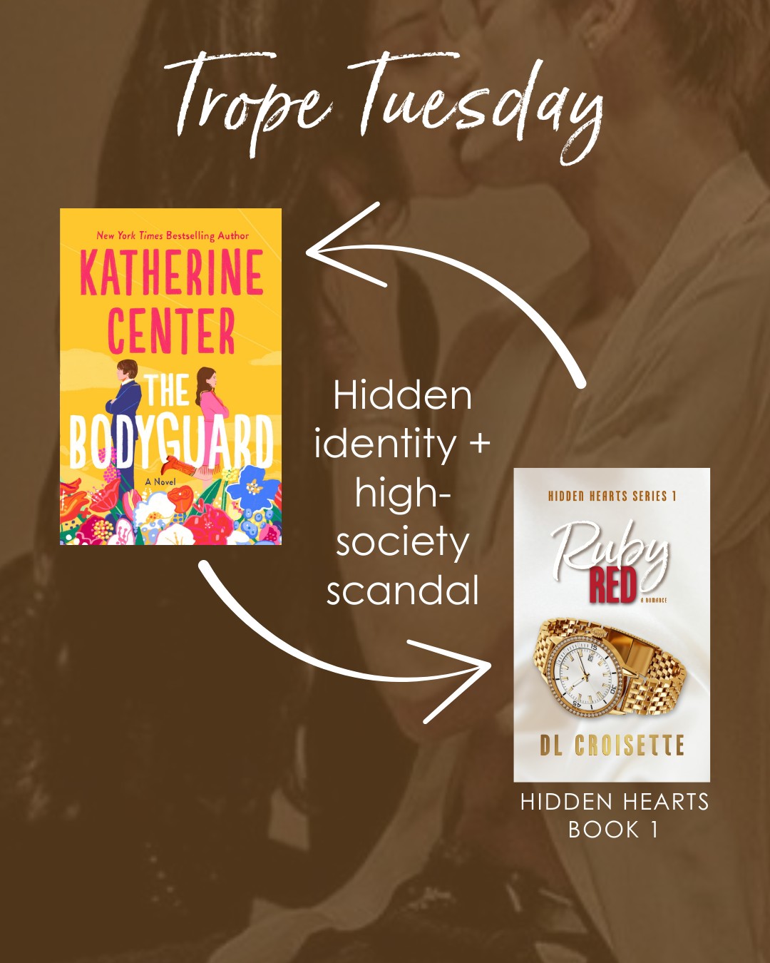 Trope Tuesday 💕 Hidden identity + high-society scandal.
If you devoured The Bodyguard by Katherine Center for its secret-keeping tension, protective devotion, and that delicious wait… who are you really? energy, you’ll adore Ruby Red.
She’s a disgraced socialite trying to keep her mask in place.
He’s the bartender she thinks she understands—until she doesn’t.
One exclusive resort. One too-perfect chemistry. And a secret that could wreck everything.
👉 Tell me: do you live for a hidden-identity reveal… or do you prefer secrets stay buried?
#dlcrosiette #hiddenheartsseries