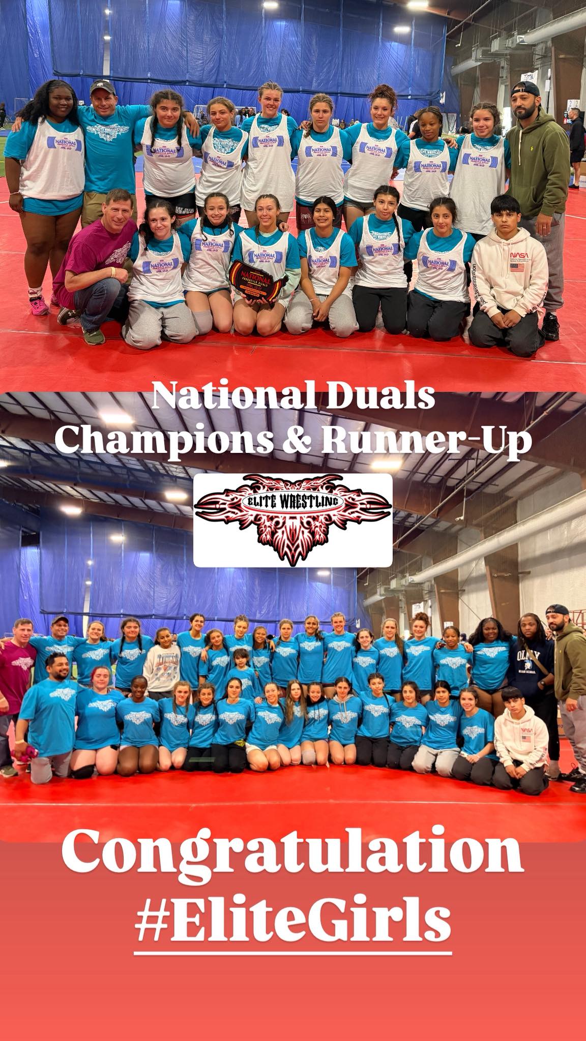 This past weekend in Manalapan. Congrats #EliteGirls!! New to wrestling? If your girl is 7th grade + and/or near 100 pounds, we are what you’ve been looking for. Free trials available