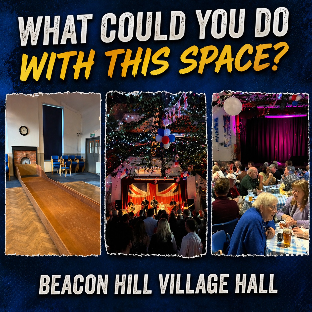 Looking for a venue in Beacon Hill?
The Beacon Hill Village Hall is available to hire, and it’s more versatile than you might think.
Here are just a few ways people use the space:
Birthday parties & celebrations,
Live music & band nights,
Quiz nights & social events,
Skittle evenings,
Craft sessions & workshops,
Meetings & local groups,
Community gatherings.
Whether you’re planning something big or keeping it simple, the hall can be set up to suit your event.
It’s right in the heart of the village, easy to access, and a great space to bring people together.
If you’ve got an idea in mind, we’d love to help make it happen.
Send us a message to check availability or email secretary@hindheadrbl.co.uk
#hindheadrbl #beaconhill #hindhead #villagehall #eventvenue #communityevents #partyvenue #surreylife #localvenue