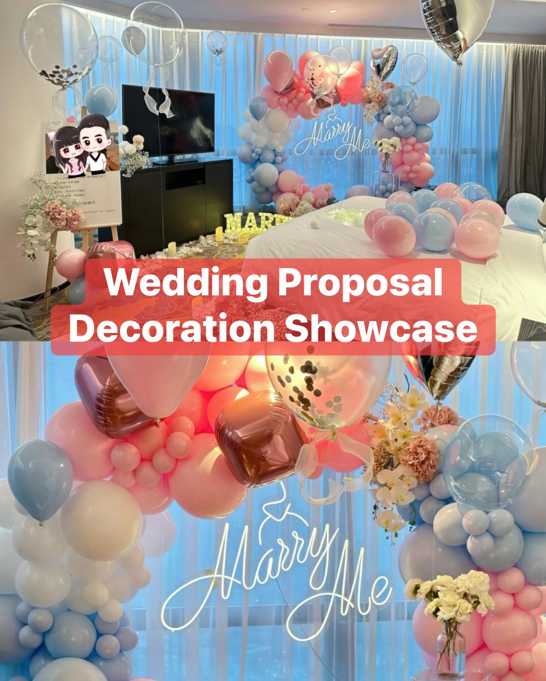 Wedding Proposal Decorations Design
📲 For enquirers and booking:
92712311 (Customer Service)
#event-decoration #sgweddingproposal #sgrom #partysetup #sgballoons
#singapore #partytime #sgwedding
#sgballoons #balloonsbouque #sgbirthday
#partymastersingapore