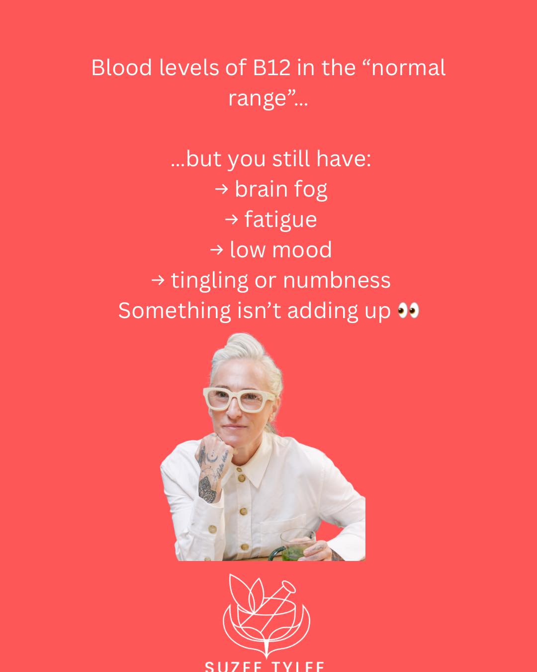 🧬 B12 in bloods “normal” but you still feel like crap ?
This is so common in clinic .
The solution?
DNA testing to look at your methylation & metabolic blueprint ( DNA 🧬) to see how this is playing out in your current health picture .
🧬 Remember your DNA loads the gun :Lifestyle pulls the trigger 🧬
.
#trigger #dna #methylation #B12 #PerniciousAnemia