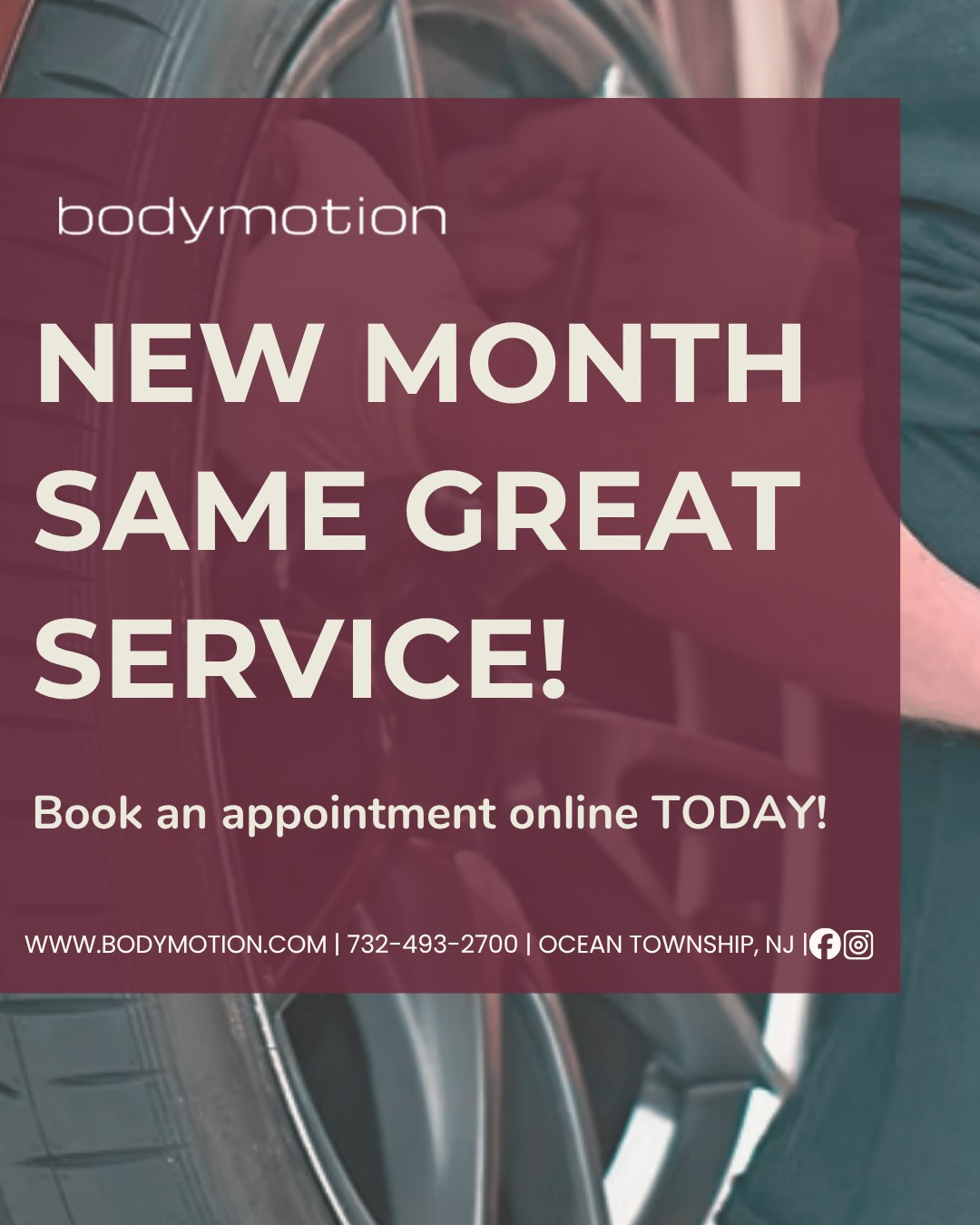 New month, same great team! 🛠️🤝
Book an appointment with us today!
📍 Ocean Township, NJ
🔧 www.bodymotion.com
📱 732-493-2700
#Bodymotion #BodymotionNJ #PorscheService #CarCare #PerformanceCars #AutoRepair #CollisionRepair #MonmouthCounty #AutoDetailing