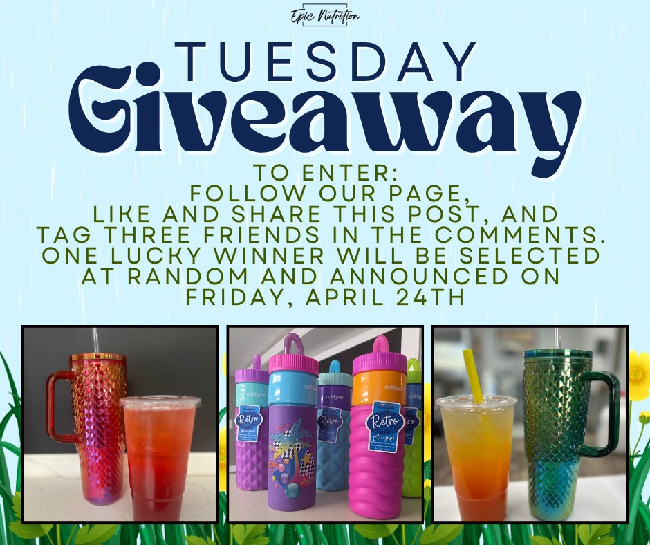 We’re bringing the spring vibes with a little midweek pick-me-up coming your way 🌷🥤
Who’s ready to win something EPIC?! 🙌
🎁 ONE lucky winner will receive:
👉 A FREE Tea of your choice
👉 PLUS a fun new tumbler 🌼✨
🌟 HOW TO ENTER:
✔️ Like this post
✔️ Make sure you’re following our page
✔️ Tag three friends who love sipping tasty spring-inspired drinks
✔️ Answer this: What’s your go-to spring drink vibe right now?
(Fruity 🍓, Refreshing 🍋, Creamy 🥤, or Surprise me 😍)
📅 Winner will be drawn this Friday, April 24th!
Let’s keep the good vibes flowing, the drinks cold, and the energy high 💚☀️
Good luck, everyone!! 🍀✨
NOTE: Winner must be present and willing to have their picture taken for social media. 📸