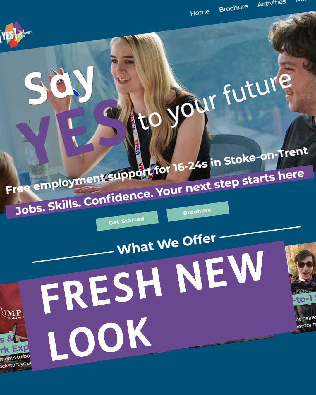 Fresh new look. Same support, same opportunities 💙
The YES website has had a refresh but our mission stays the same: helping young people take their next step towards something bigger
See what’s happening, link in our bio
Opportunities, support, and your next step all in one place