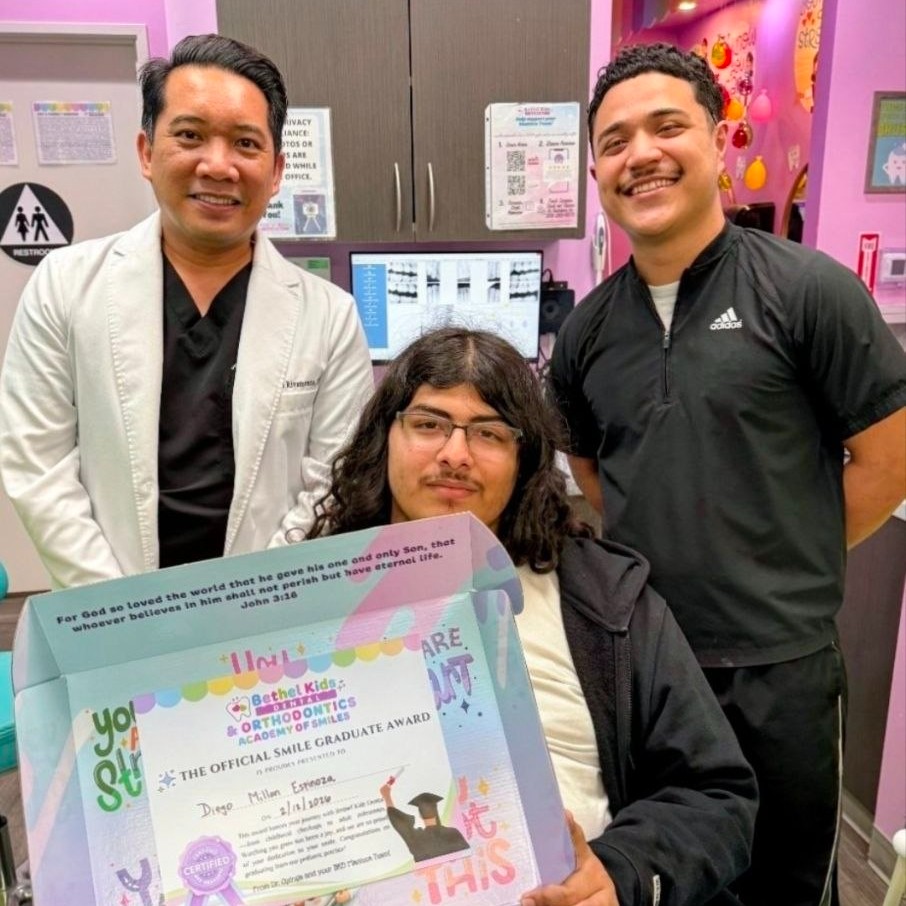 🎓✨ Congratulations to our Smile Graduates!
Hugo and Diego have officially completed their dental journey with us and earned The Official Smile Graduate Award from Bethel Kids Dental & Orthodontics — Academy of Smiles! 🦷🏆
We are so proud of these amazing patients for their dedication and bravery throughout their time with BKD. Your smiles are absolutely worth it! Keep shining! 😁💫
📍 Visit us at any of our locations:
🏥 Lodi: 531 W. Kettleman Lane, Lodi, CA 95240 | 📞 (209) 400-2018
🏥 Manteca: 1660 W. Yosemite Ave, Manteca, CA 95337 | 📞 (209) 500-1910
🏥 Sacramento: 3633 Bradshaw Rd, Sacramento, CA 95827 | 📞 (916) 810-2025
🌐 www.BethelKidsDental.com
📧 info@bethelkidsdental.com
We accept Medi-Cal Dental and most PPO insurances! 💙
#BethelKidsDental #SmileGraduate #OfficialSmileGraduateAward #KidsDentist #Orthodontics #BracesOff #SmileJourney #HealthySmiles #PediatricDentistry #Lodi #Manteca #Sacramento