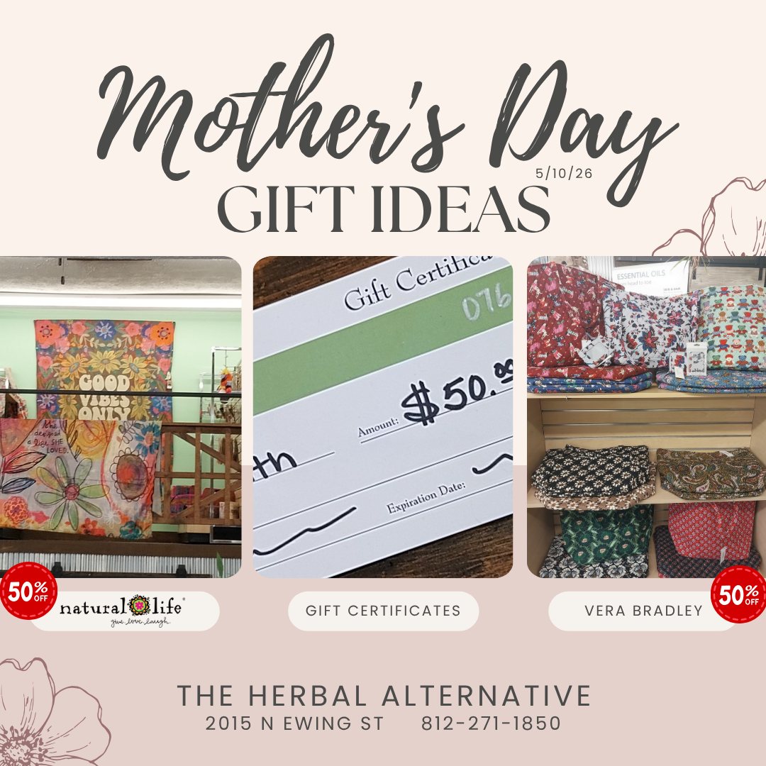 Mother's Day is right around the corner (May 10, 2026). Come in to The Herbal Alternative and see all of the offerings we have for that special Mom! If you don't see a specific gift, we do offer Gift Certificates for products and services.
#worktobethechampionofyourlife #herbalalternative #herbalalternatives #mothersday