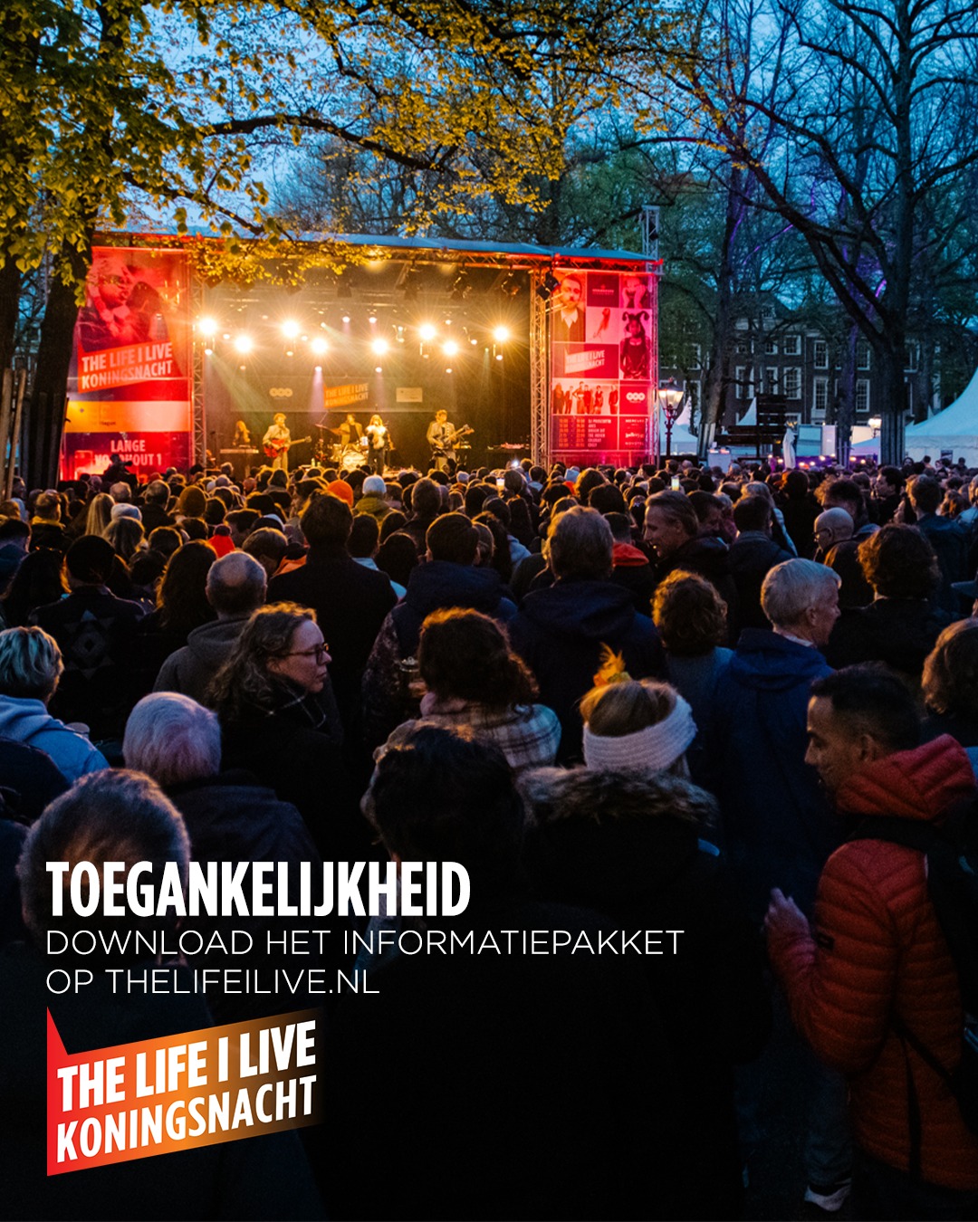THE LIFE I LIVE Koningsnacht verandert de Haagse binnenstad voor één avond en nacht in een bruisend festivalterrein! Het festival is gratis toegankelijk voor iedereen, maar de bereikbaarheid en toegankelijkheid van de stad wijken af van de dagelijkse situatie.
Behoefte aan meer informatie over de toegankelijkheid van de stad? Tussen de veelgestelde vragen op TheLifeILive.nl vind je alle informatie en een downloadbaar informatiepakket.
#koningsnacht2026 #TLIL #Denhaag #TLIL26 #popstaddenhaag
