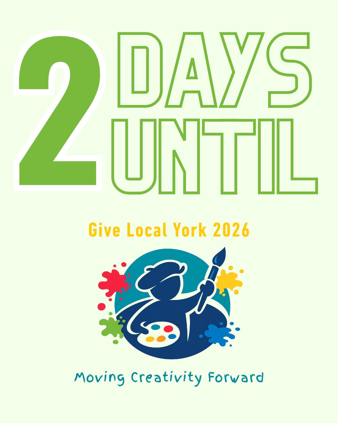 Just two days until we launch into Give Local York 2026! Weโre almost there! Thank you for standing with us as we work to Move Creativity Forward.
https://www.givelocalyork.org/organization/the-shadowfax-corporation