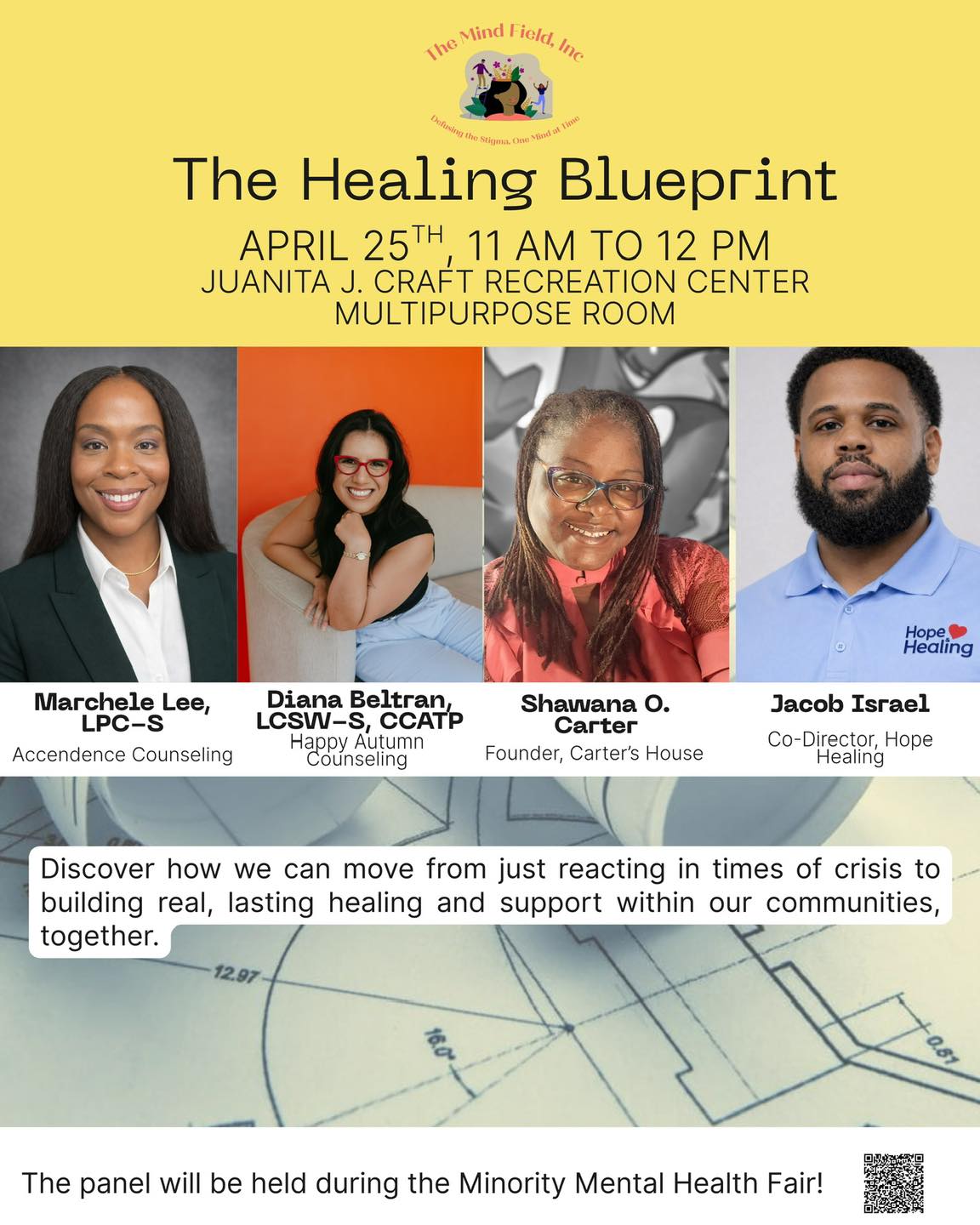 NEED TO KNOW WEDNESDAY 📌
We’re proud to share that our founder, Shawana O. Carter, will be featured as a speaker at The Healing Blueprint panel! 🧠✨
Join us on April 25th from 11 AM – 12 PM at the Juanita J. Craft Recreation Center as we come together to discuss building real, lasting healing and support within our communities.
This powerful conversation is part of the Minority Mental Health Fair, and you don’t want to miss the insight, impact, and inspiration being shared.
Come out, support, and be part of the movement toward healing! 💛
#NeedToKnowWednesday #HealingBlueprint #MentalHealthMatters #CommunityHealing #CartersHouse MinorityMentalHealth DallasEvents SupportTheMission