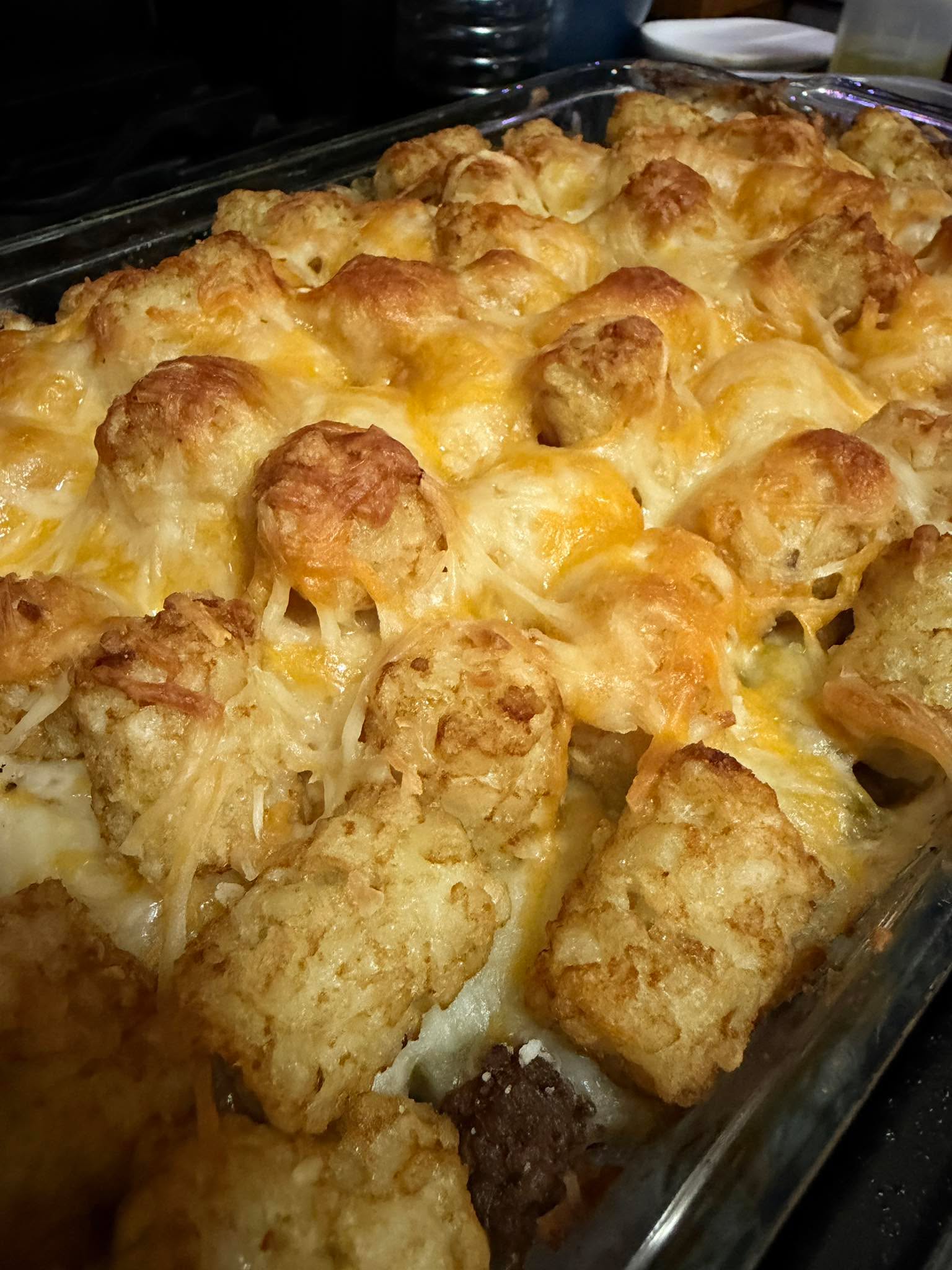 When your husband makes Tator Tot Casserole….you know you are living in the Midwest!