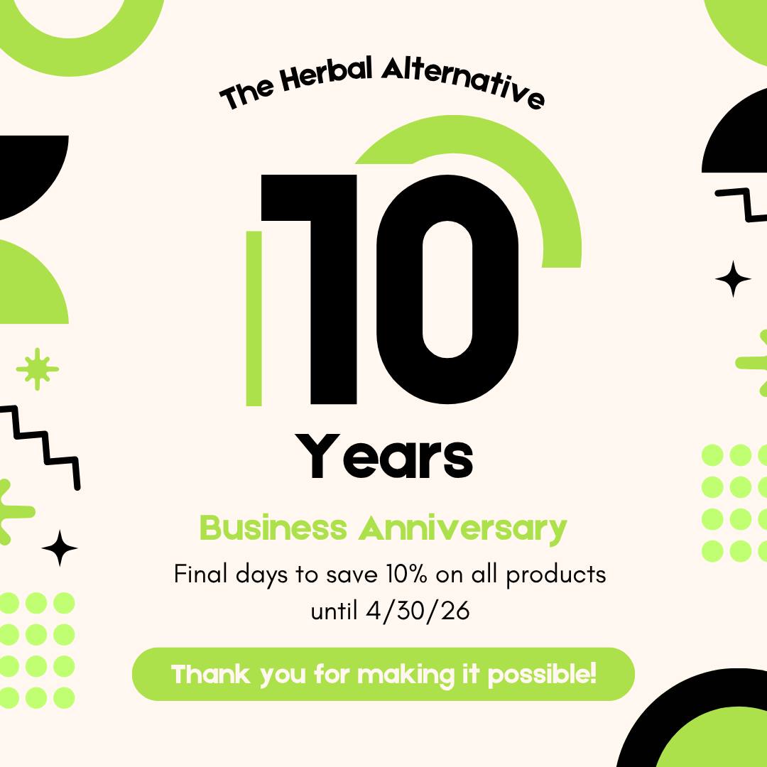 🚨Time is running out!!!!⏳⏳ Help us celebrate 10 years in business during the month of April! Receive 10% OFF on all Products (doesn't include services).
#worktobethechampionofyourlife #herbalalternatives #herbalalternative #TenYearsInBusiness #anniversarysale