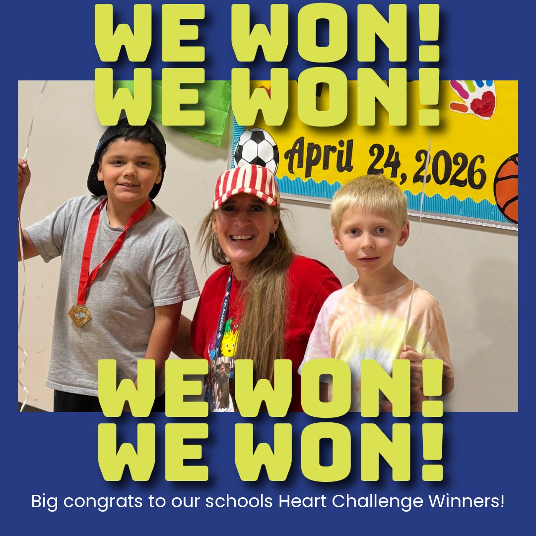AXL Academy is proud to share that we raised an amazing $1,881.78 during this year’s Kids Heart Challenge!
We are excited to celebrate our two top donation winners. A huge congratulations to Elliott Hartley, a 1st grade student in Ms. Nisha’s class, and Andrew Bautista, a 4th grade student in Ms. Ringrose’s class! Their outstanding efforts earned them each 2 FREE Water World tickets, along with their special thank-you gifts.
Because of the incredible generosity of our AXL Academy families and staff, this 2-day event was a huge success. Your support helped promote healthy hearts and active lifestyles while benefiting the American Heart Association.
Thank you for showing what it means to Engage. Empower. Achieve. We cannot wait to make an even bigger impact at the Kids Heart Challenge 2027!