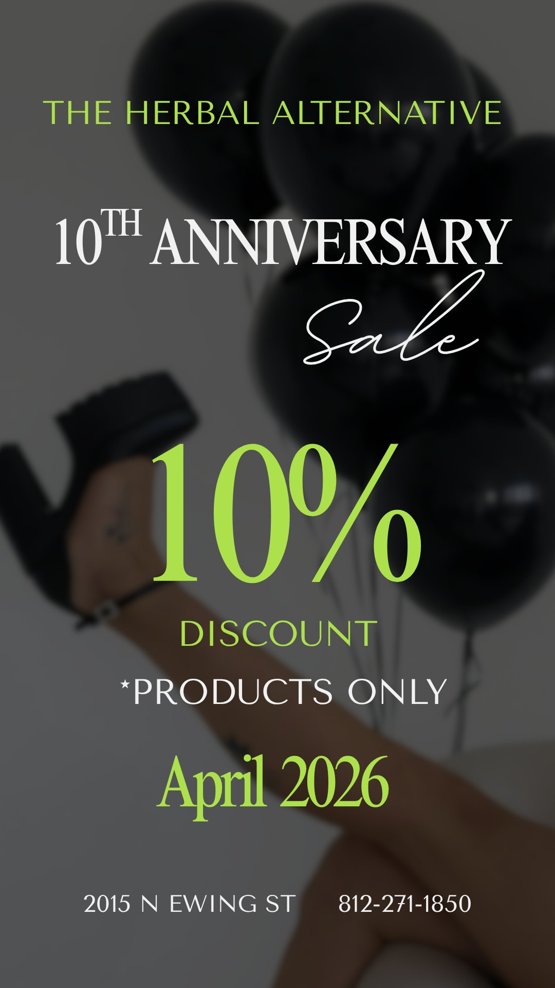 We are in the final days of our 10th anniversary sale. Check your stash drawer and see of you have a Gift Certificate from us. This would be a perfect time to use it!
#worktobethechampionofyourlie #herbalalternatives #herbalalternative #TenYearsInBusiness #anniversarysale #giftcertificates