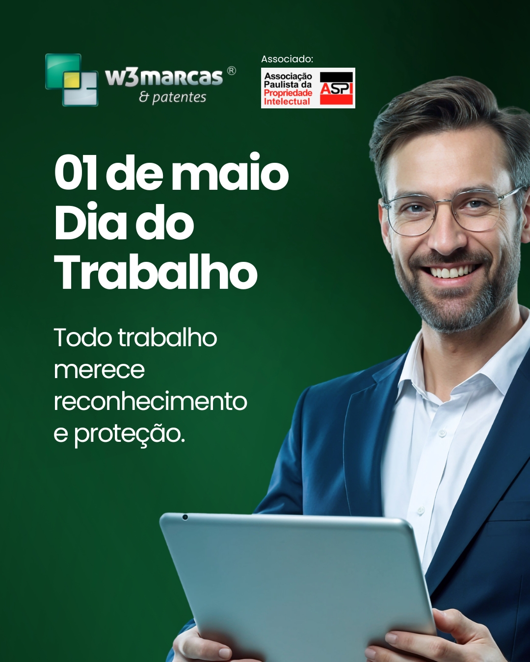 01 de maio | Dia do Trabalho
Hoje celebramos o esforço, a dedicação e a força de todos os profissionais que constroem diariamente o desenvolvimento do nosso país.
Cada negócio, cada marca e cada projeto carregam histórias de trabalho, persistência e conquista. E proteger essa trajetória também faz parte do sucesso.
💼 Valorize o seu trabalho. Proteja a sua marca.
A W3Marcas e Patentes tem orgulho de caminhar ao lado de empreendedores e profissionais, garantindo segurança jurídica e exclusividade para aquilo que foi construído com tanto esforço.
📲 Fale com um especialista:
📱 (85) 9 8602-4353
📧 registrecom@w3marcasepatentes.com.br
🌐 www.w3marcasepatentes.com.br
#DiaDoTrabalho #01DeMaio #ValorizeSeuTrabalho #ProtejaSuaMarca #Empreendedorismo #W3Marcas #INPI