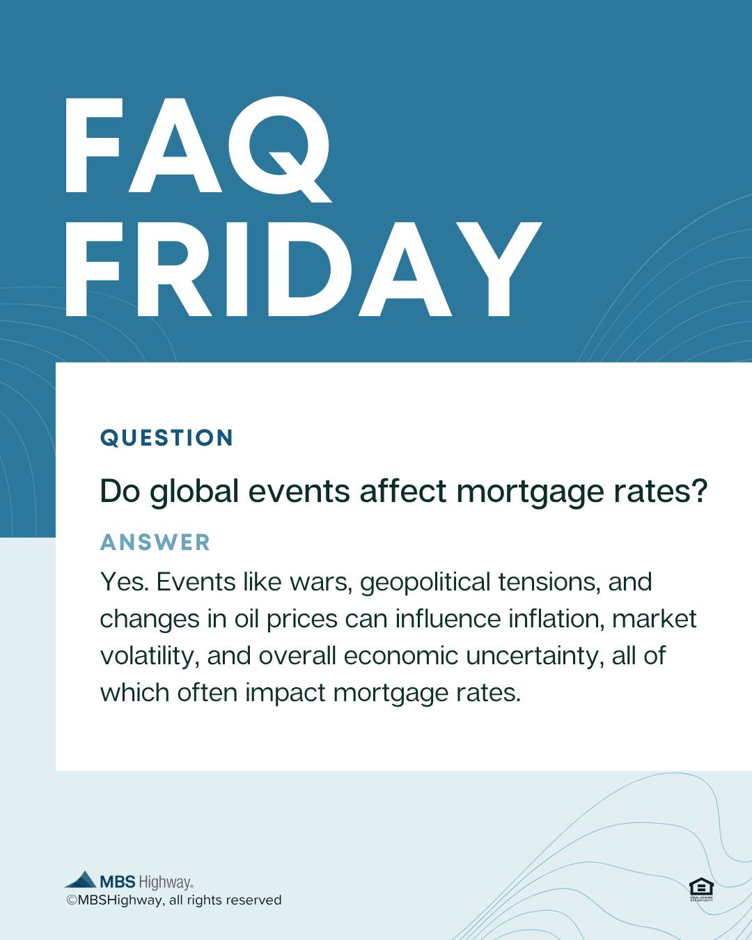 Mortgage rates aren’t set in isolation, they’re influenced by economic factors around the world. Conflicts, military spending, and shifts in oil prices can impact inflation and borrowing costs, which in turn can move rates up or down. While you can’t control global events, staying informed helps you make confident decisions. I can help you understand how current market conditions may affect your homebuying options. #homebuyers #mbshighway #mbssocialshare #mortgagemarketnews #mortgageintheknow