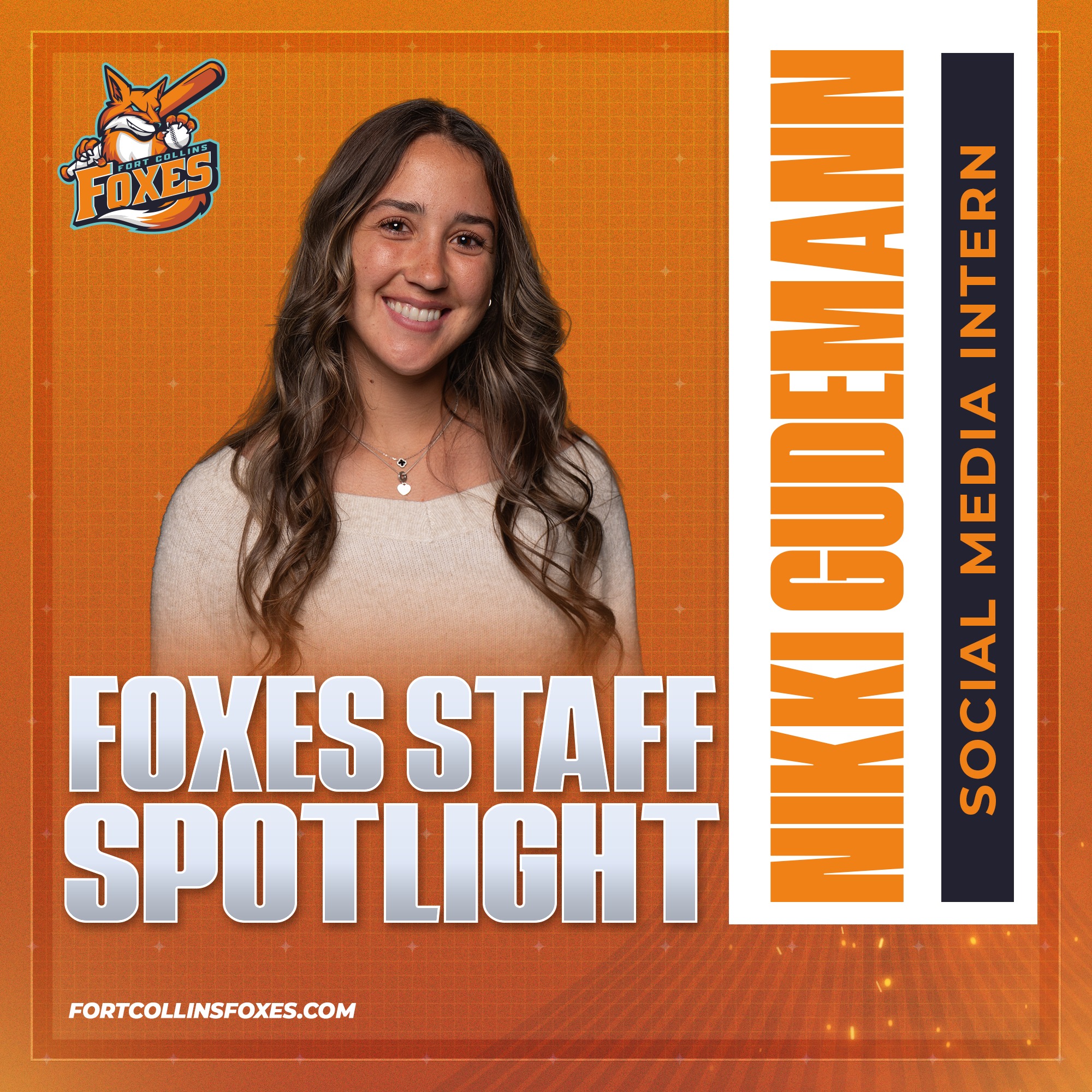 Meet the staff: ๐๐ข๐ค๐ค๐ข ๐๐ฎ๐๐๐ฆ๐๐ง๐ง โพ๏ธ
Nikki will be the Foxes' social media intern. She's a sophomore at Colorado State studying journalism and media communications with a minor in sports management, and works in digital media for CSU Athletics.
#focofoxes // #focobaseball