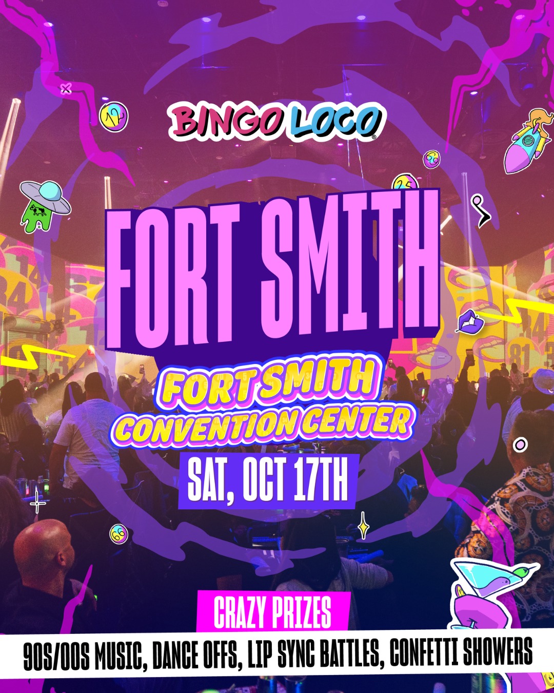 It’s LOUD 🔊, it’s WILD 🎉, it’s BINGO LOCO! 💃🕺 TICKETS ON SALE NOW!