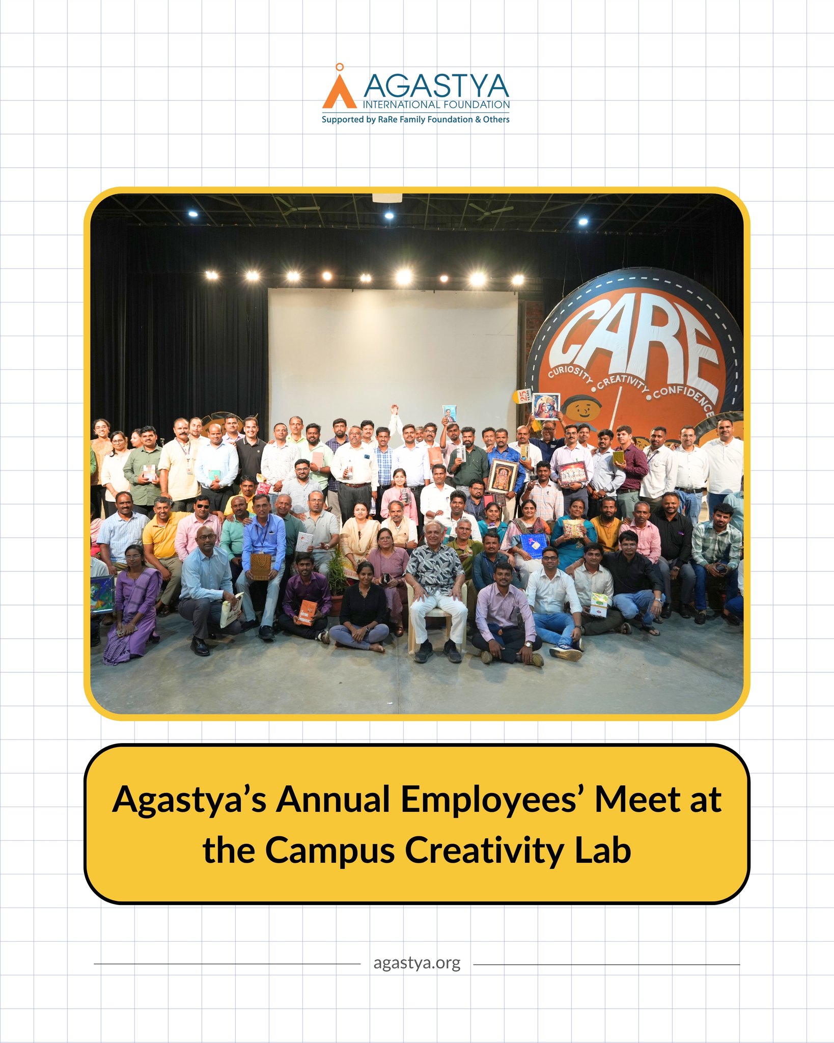Prerana, Agastya’s Annual Employees’ meet, brought together teams from across India under one roof to reflect, question, and realign at the Campus Creativity Lab, Gudivanka, Andhra Pradesh, from 23 to 25 April 2026.
Through open conversations and shared experiences, teams explored how collaboration shapes the way we work and move forward together.
Different roles, one purpose returning with clearer direction and stronger connections.