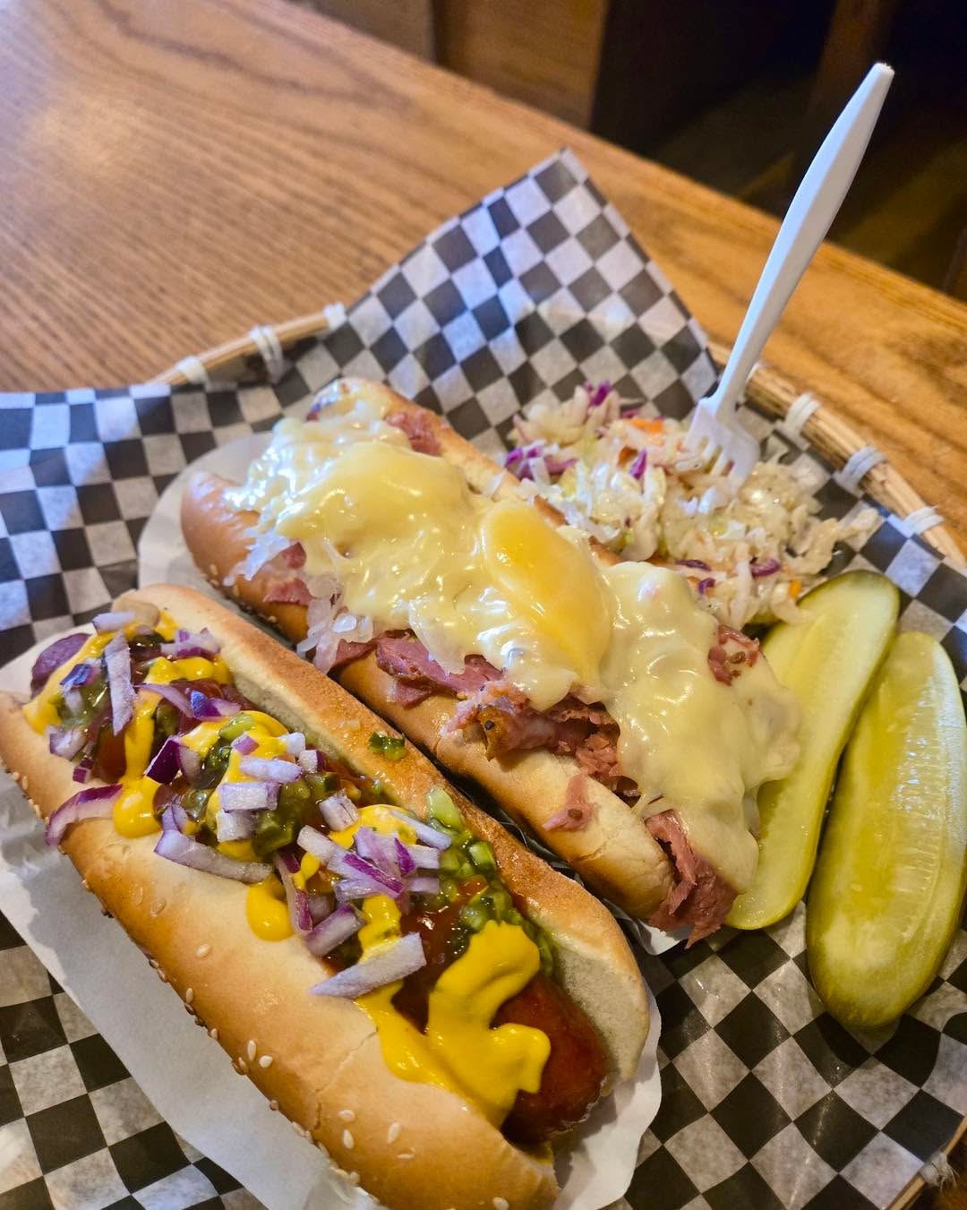 We going classic Nathan’s dog or all in with the Ruben dog?