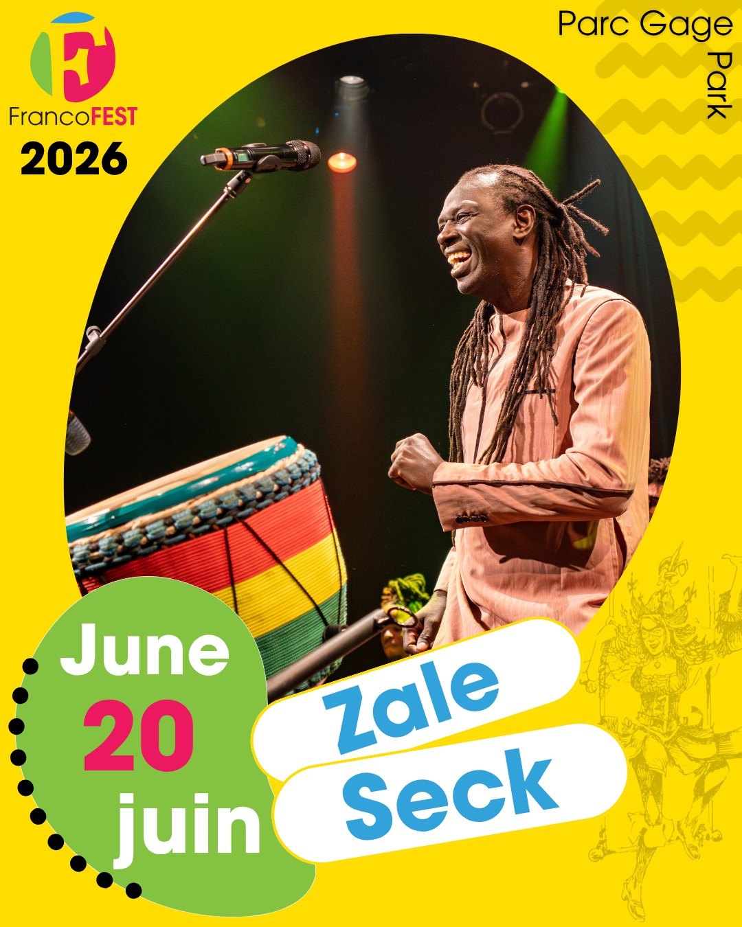 đ Pleins feux sur : Zale Seck
đ 20 juin 2026 â FrancoFEST Hamilton
đ Gratuit
Originaire du SĂ©nĂ©gal, @zaleseck61 mĂȘle rythmes traditionnels et sonoritĂ©s contemporaines dans une musique riche et vibrante.
Un moment de partage musical au parc Gage.
đ Curieux.ses de dĂ©couvrir cette performance?
#FrancoFEST2026 #FestivalFrancophone #hamont