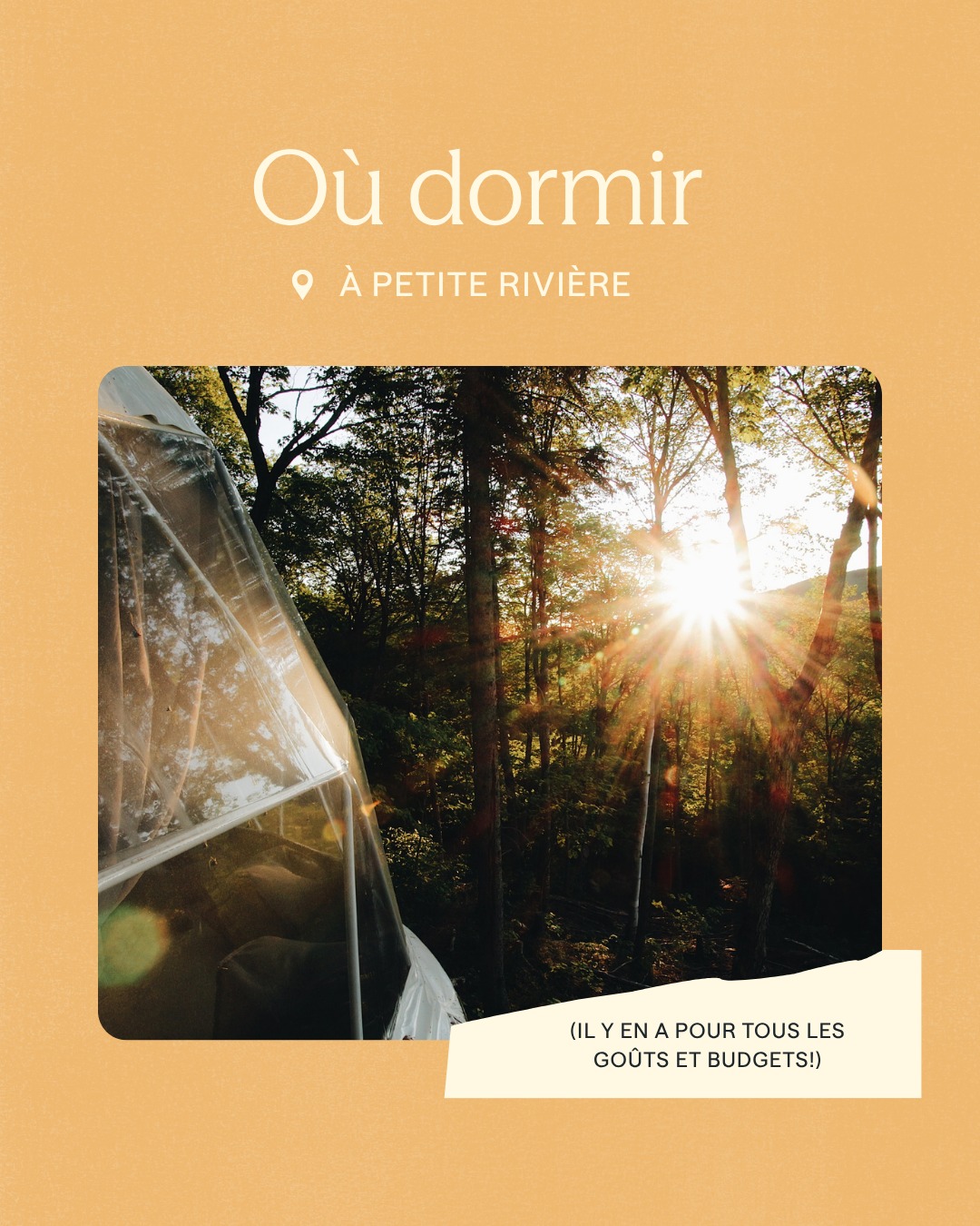 Escapade estivale à Petite-Rivière-Saint-François ☀️🌊
C’est le moment parfait pour une escapade d’été! Chalets lumineux, gîtes accueillants, auberges chaleureuses, tout est prêt pour un séjour relax au rythme du fleuve.
L’été ici? Le soleil sur l’eau, l’air frais du fleuve, les montagnes verdoyantes et des paysages qui invitent à décrocher complètement. 🌿✨
Planifie ton séjour dès maintenant et viens vivre l’été à Petite-Rivière.
Crédits : @domescharlevoix @explorewithalexe