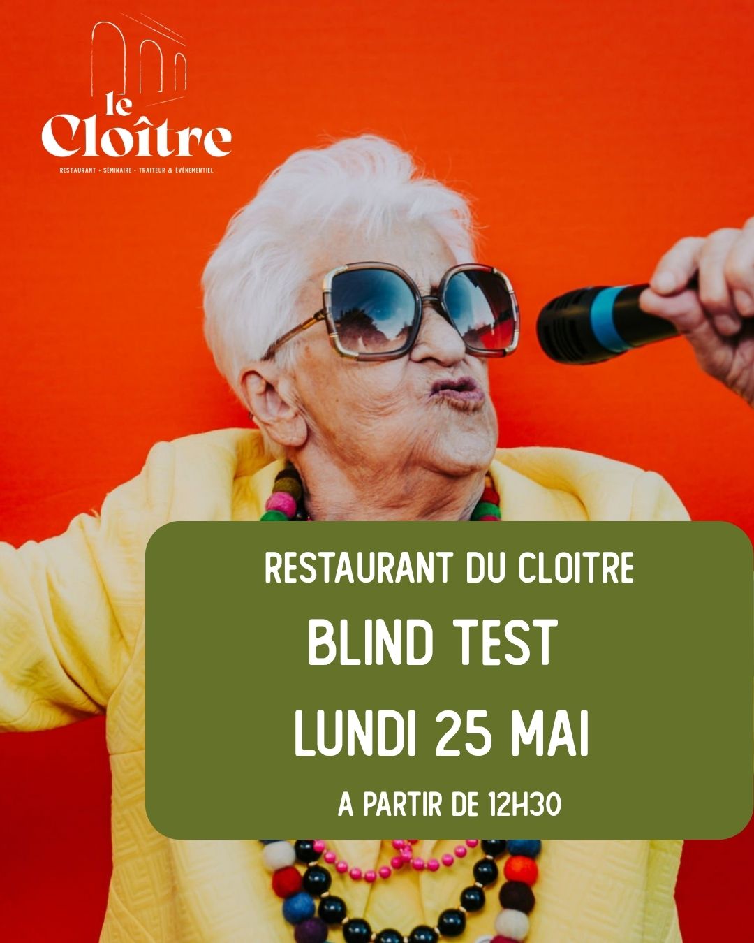 🍽️🎶 DÉJEUNEZ AUTREMENT AU CLOÎTRE 🎶🍽️
Et si votre repas devenait un moment de jeu et de rires ?
Au programme :
🎤 Blind test animé
🥂 Champagne offert
🍴 Un déjeuner gourmand (Menu à 24€ avec Salade de saison, sauté de dinde au curry & penne , Panna cotta)
😊 Bonne humeur garantie
🕧 À partir de 12h30
👉 Une expérience originale à partager entre amis, collègues ou en famille !
📍 Restaurant du Cloître
Réservation au 03 85 89 18 91
#SaoneEtLoire #bourbonlancytourisme #BourbonLancy #CuisineDeSaison #digoin #bourgognefranchecomté #saoneetloiretourisme #ExpérienceCulinaire #bourgogne #charolaisbrionnais