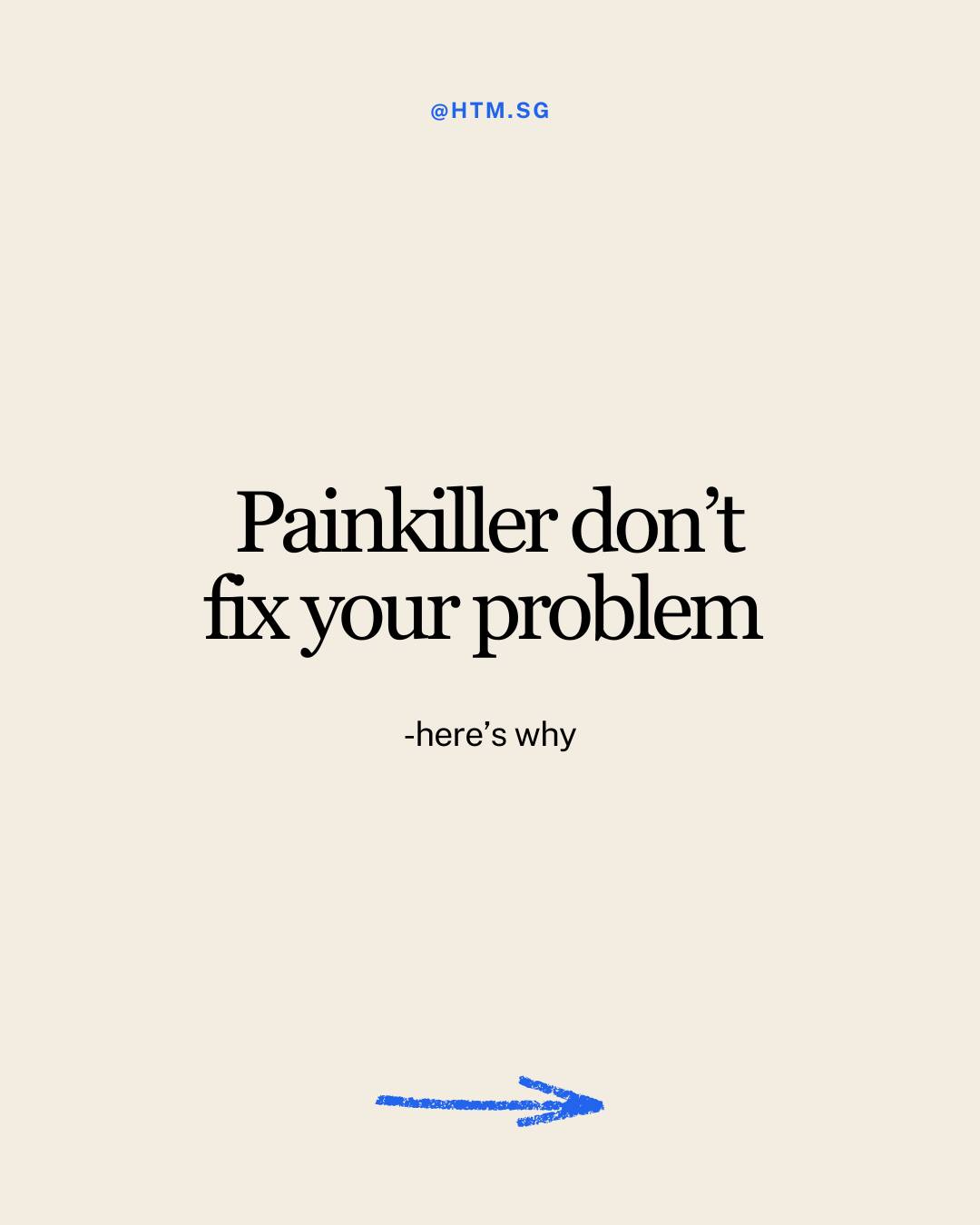 Painkillers reduce symptoms.
They don’t fix dysfunction.
The problem is still there — just quieter.
📍Relief is not resolution.