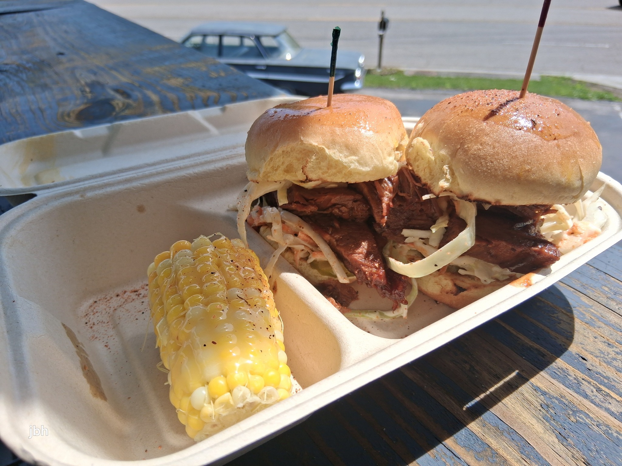 1/4 lb Brisket stacked on two brioche slider buns with slaw and pickles paired with corn on the cob.
Available all week!
How to order:
Online: castiron-cafe.com
Call: 276-285-2200
Drive Thru: 1386 Old Airport Rd. Bristol, VA