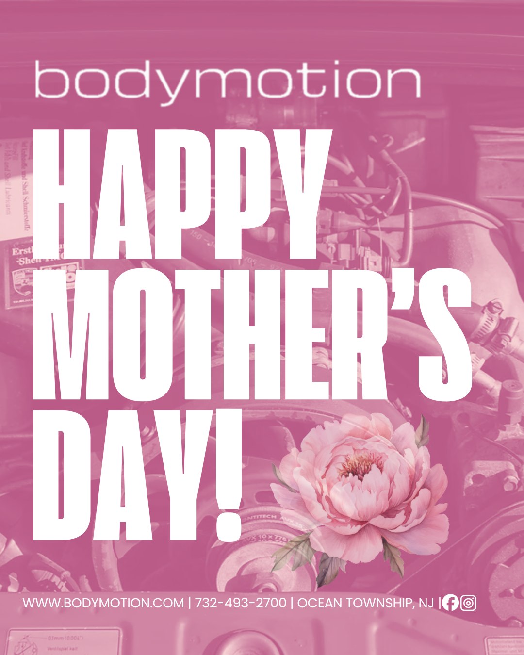 Happy Mother’s Day to all the amazing moms out there!💖💐We appreciate everything you do! Today, we celebrate YOU! 💜
We’re in motion to keep you in motion 🚗
40+ Years of Passion and Excellence
www.bodymotion.com | 732-493-2700
#bodymotion #collisionrepair #monmouthnj #newjerseybusiness #customerservice #autobody #autorepair #bodyshopnearme #autobodyshopnearme #autorepairshopsnearme #mothersday
