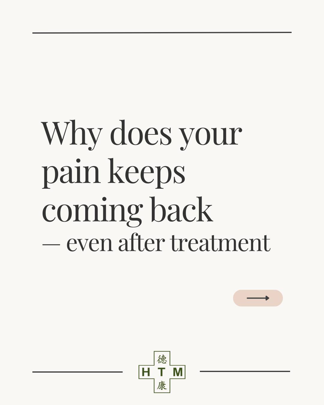 Pain relief ≠ recovery.
If the load on your body isn’t corrected,
the same tissue gets stressed again.
That’s why pain returns.
📍Recurring pain = missed root cause
Get it properly assessed.