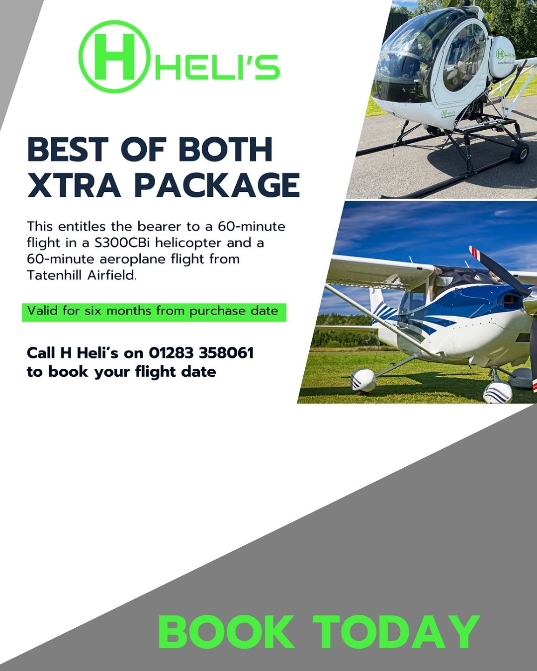 Last week we showed you ‘Best of Both’’. This week, meet its bigger, better sibling… ‘Best of Both Xtra’.
If 30 minutes just isn’t enough, this is the full experience - 60 minutes in a helicopter AND 60 minutes in a 2-seat aeroplane. Two hours in the air, taking the controls, and properly getting a feel for both.
👉 Book the Xtra experience: https://www.hhelis.co.uk/product-page/best-of-both
#FlyingExperience #HelicopterFlight #AviationLife