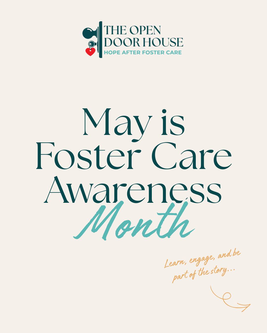 May is Foster Care Awareness Month 🤍
Every year, hundreds of young adults in North Carolina age out of foster care—often without a support system or a place to call home.
For many, adulthood begins with uncertainty instead of stability.
That’s why this month matters.
It’s a chance to bring awareness to the realities of aging out… and to remind these young adults that they are not alone.
At The Open Door House, we provide a path of hope—offering safe housing, life skills, and a supportive community to help young adults step into independence with confidence.
This month, we’re inviting you to step into the story with us.
Follow along. Share. Pray. Get involved.
Together, we can open doors 🤍
#FosterCareAwarenessMonth #OpenDoorHouse #HopeAfterFosterCare #BeTheDifference