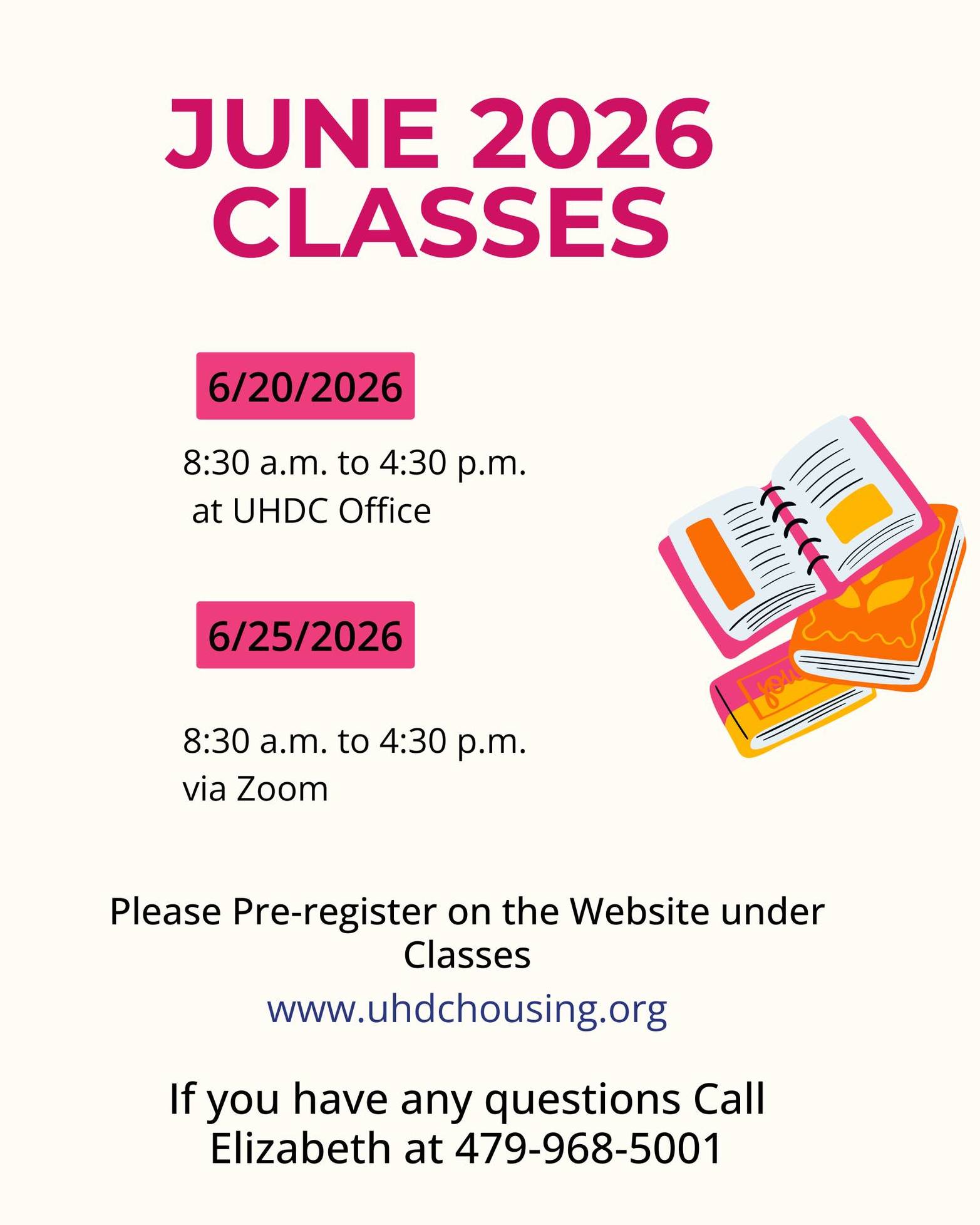 Register at https://www.uhdchousing.org/classes
