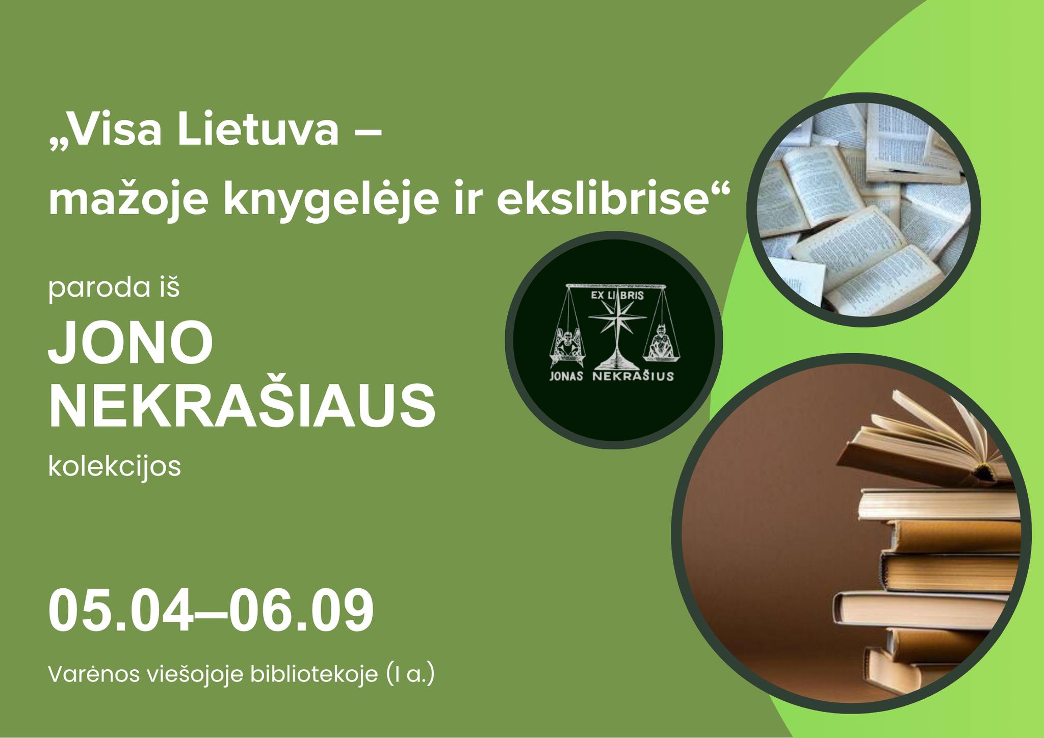 🤯Bibliotekoje eksponuojamos dvi naujos parodos!
🍀1-ame aukšte pasitinkame Spaudos atgavimo, kalbos ir knygos dieną kartu su Jono Nekrašiaus kolekcine paroda „Visa Lietuva – mažojoje knygelėje ir ekslibrise“, kurioje pristatoma unikali mažųjų knygelių ir ekslibrisų kolekcija, atskleidžianti Lietuvos kultūros, istorijos ir tapatybės įvairovę.
🍀2-ame aukšte jus pasitiks įspūdingi unikalios Estijos Saremos salos vaizdai, kurios fotografijose įamžino Vilniaus fotografų klubo „Fotokablys nariai“.
🤗Labai kviečiame aplankyti šias dėmesio vertas parodas.
#varėnosviešojibiblioteka #varėnosbiblioteka #paroda #ekslibrisai #fotografija #fotokablys #fotografųklubas #Sarema