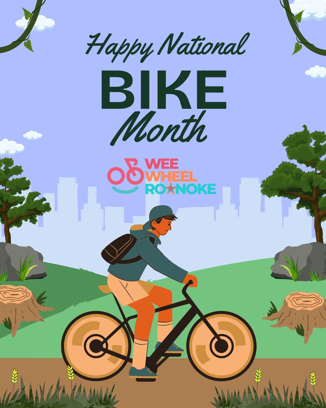 May is National Bike Month — and Roanoke is ready to roll!
🚲From the Greenway to Mill Mountain, WeeWheel Roanoke is celebrating riders of all ages. Read our picks for local routes, family-friendly rides, and how to get more people on bikes this month.
⬆Learn more at the link in our bio.
#RoanokeVA #NoTrainingWheels #LearnToRide #SpringVibes #KidsOnBikes #OneMillionKidsOnBikes #StarCity #RoanokeMoms #RoanokeDads