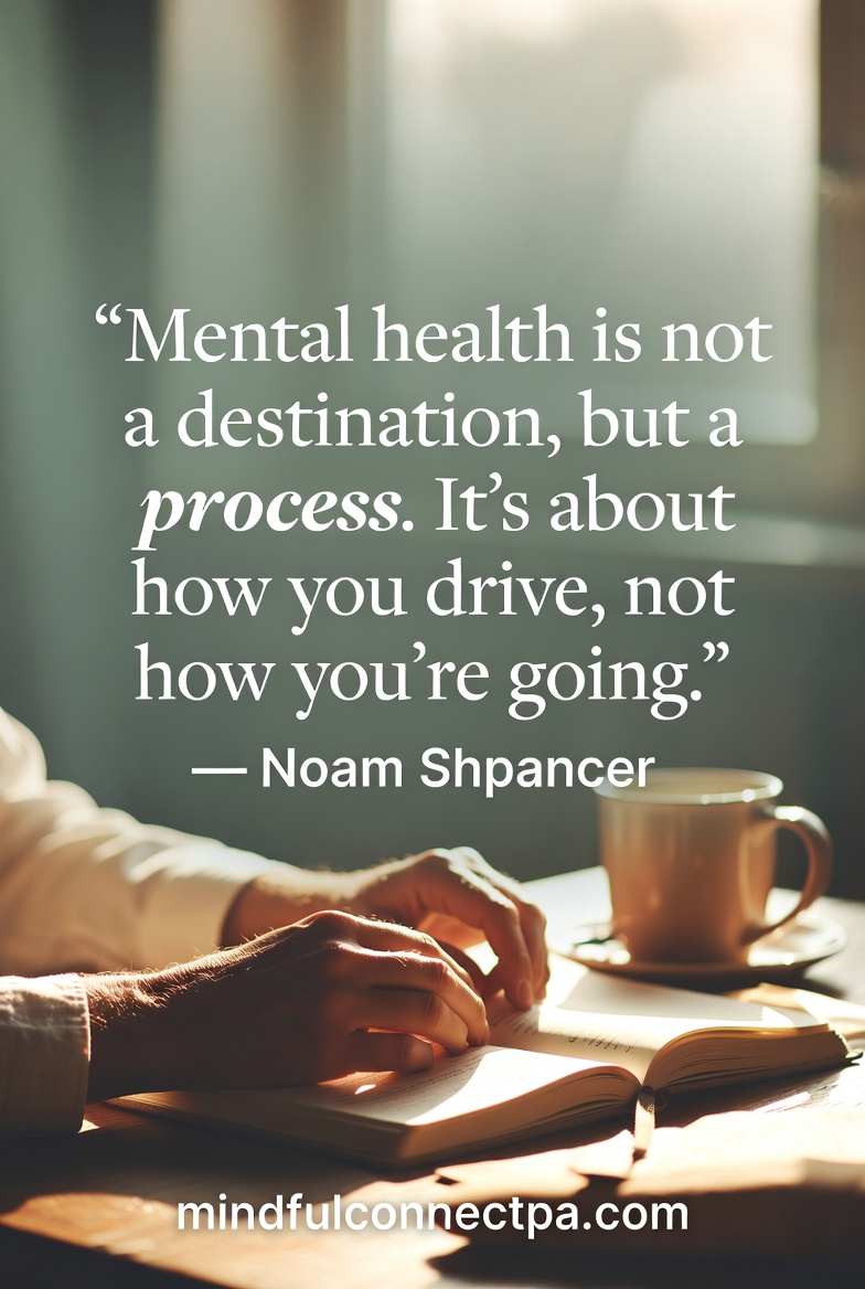 Mental Health Awareness Month begins with a quiet question:
“What is my nervous system carrying right now?”
Not to fix it.
Just to notice it with kindness.
This month isn’t about being “mentally healthy” all the time.
It’s about learning to meet ourselves gently — exactly as we are.
If your heart or body feels heavy today, you’re not failing.
You’re human. And awareness starts right here.
What’s one small thing you’re willing to name gently today? 💚