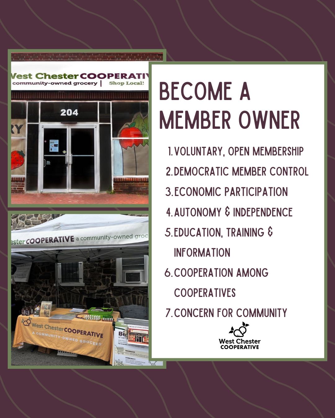 May is all about growth—and so are we 🌿
We’re at 763 member-owners… with our sights set on 800. Every new member gets us closer.
Join West Chester Cooperative as a member-owner before we open our doors and be part of something built for the community.
Become a member owner by clicking the link in our bio.
