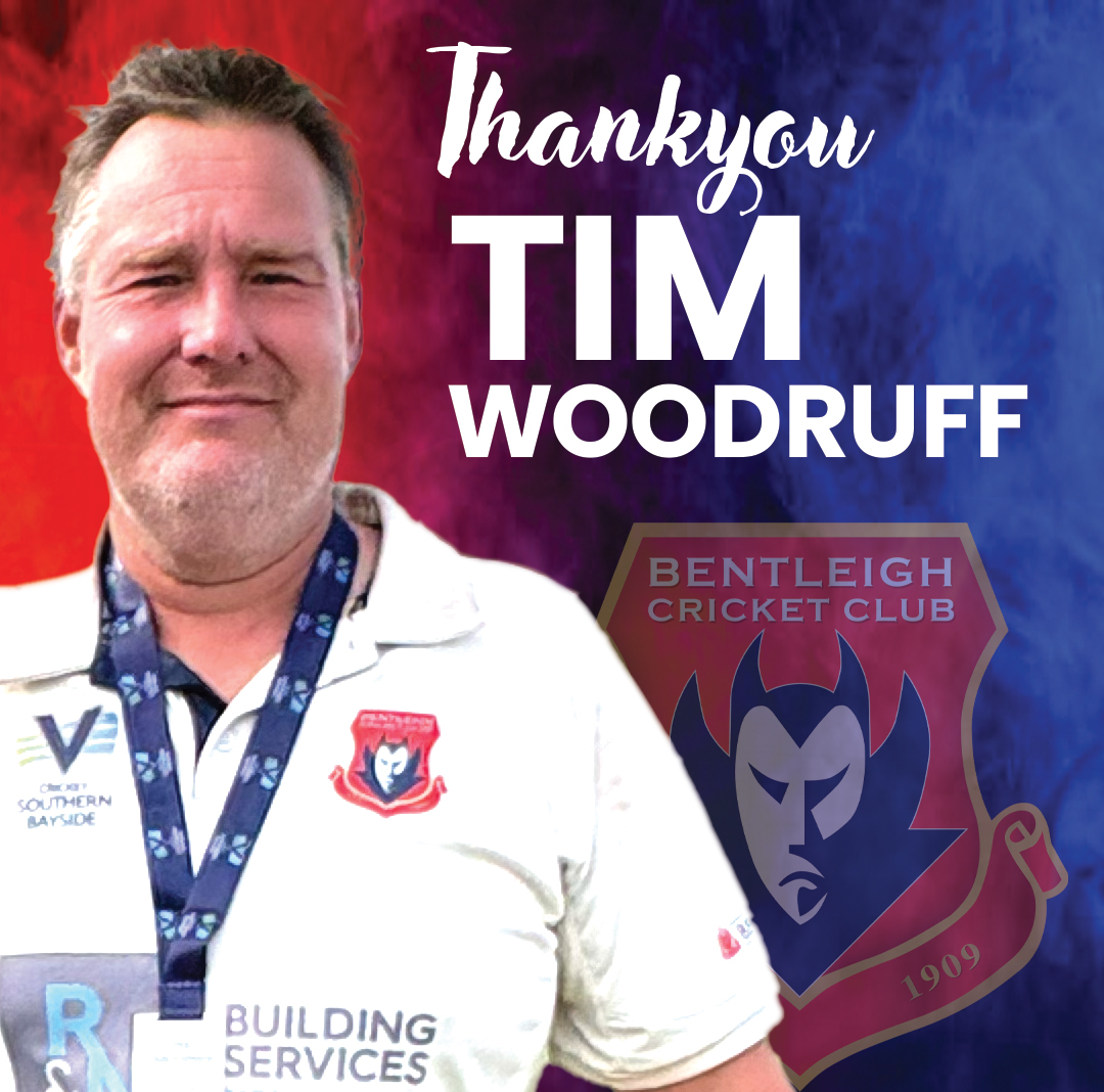 On behalf of Bentleigh Cricket Club, we would like to extend a huge thank you to Tim Woodruff for his outstanding contribution to the Club over the past two seasons.
Tim has made a significant impact both on the field (fondly remembered by many as ‘Mr. March!!’) and off the field, through his roles as Men’s Chairman of Selectors and Junior Transition Development Lead (JTDL). His leadership, commitment, and care for the Club have been evident in every aspect of his involvement.
Tim’s legacy as our inaugural Junior Transition Development Lead will live on through the Craig ‘Harry’ Robinson Scholarship, an initiative born from his vision and leadership. Tim provided both the idea and the impetus to establish this award across both junior boys and girls programs, creating a meaningful and sustainable pathway for our young players. Through the strong relationships he built with players and families, this work has delivered tangible success, highlighted by the number of junior players training and playing within our Men’s Senior Program during the 2025/26 season. We look forward to growing these pathways into the 2026/27 season and beyond.
In addition, the many hours Tim dedicated to navigating team selection in his role as Men’s Chairman of Selectors have not gone unnoticed. His diligence, fairness and thoughtful decision-making have ensured the best outcomes for both individual players and the Club as a whole.
As Tim takes the next step in his cricket journey, we wish him every success. We are confident the passion, care and leadership he has shown at Bentleigh will translate strongly into this next chapter.
Tim, thank you for everything you have given to Bentleigh Cricket Club. Your contribution has made a lasting difference, and you, Karn and Hunter will always be warmly welcomed back to our great Club.