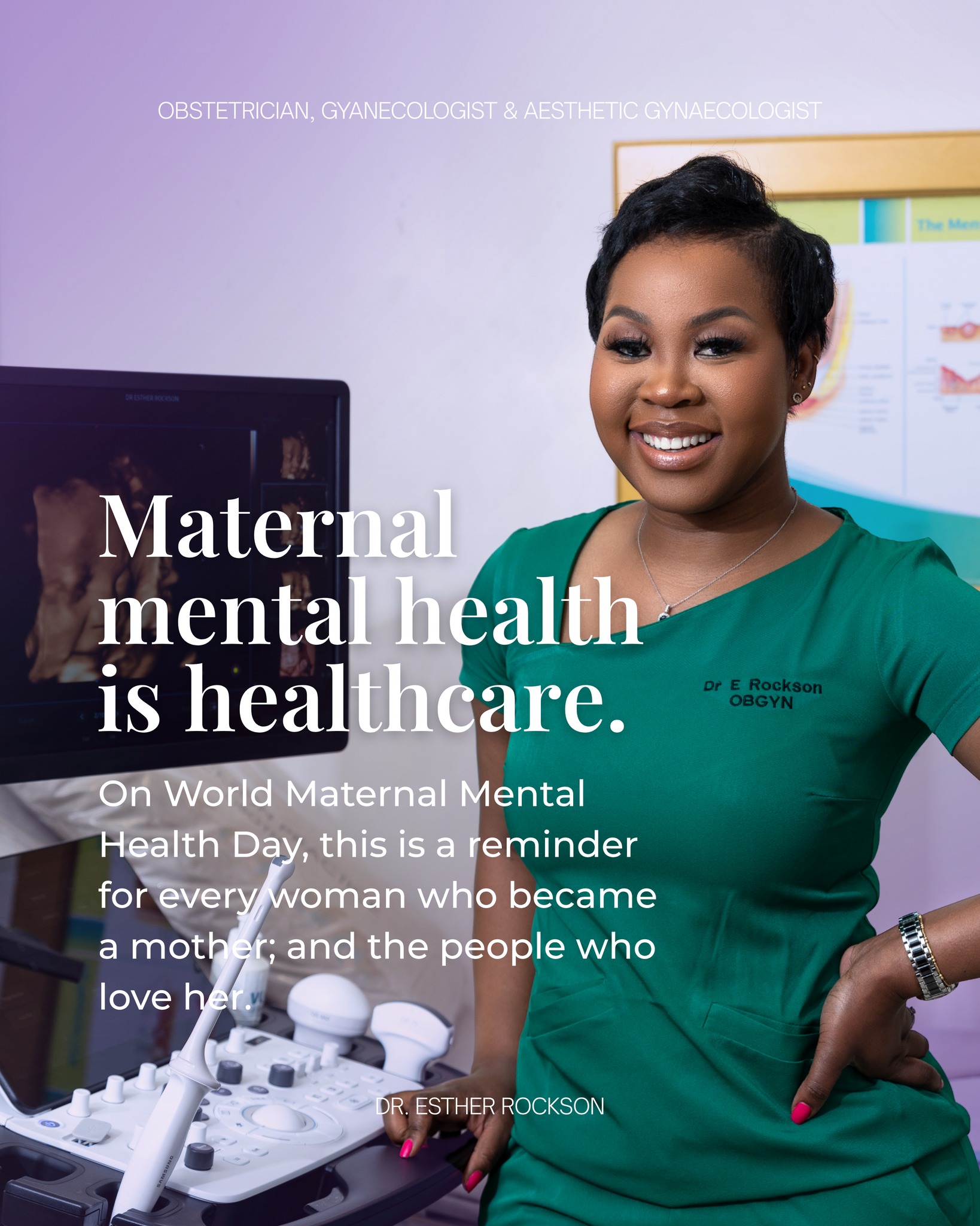 Maternal mental health is healthcare. Not weakness. Not weather. Not something to push through.
Swipe through for the signs to look out for, and the people you can speak to. SADAG's free 24-hour helpline is 0800 70 80 90.
Save this. Share it with a mother.
Obstetrician · Gynaecologist · Aesthetic Gynaecologist
Busamed Hospital, Modderfontein | Linbro Park
📞 011 458 2369 | 011 458 2118
📧 busamed@docroc.co.za
📍 4 Cransley Crescent, Midrand
#drestherrockson #obstetrician #worldmaternalhealthday