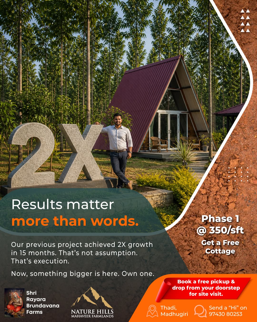 📈 Anyone can promise. Not everyone delivers.
Our previous project achieved
2X growth in 15 months.
That’s not luck.
That’s execution.
Now, something bigger is here.
📲 Send a Hi on 97430 80253
#NatureHillsMahaveerFarmlands #ProvenPerformance #FarmlandInvestment #2XGrowth #ManagedFarmlands #LandInvestmentIndia #GreenWealth #PremiumFarmlands #SmartInvestment #AgroInvestment #BangaloreInvestments #FutureWealth #RealAssetInvestment #StructuredGrowth #CapitalAppreciation #InvestInLand #LegacyInvestment #FarmInvestment #SustainableReturns #NatureBasedInvestment #GrowthStory #ExecutionMatters #InvestmentOpportunity #WealthCreation #LongTermGrowth #GreenAssets #FarmLifeIndia #EcoInvestment #TrustAndGrowth #PerformanceDriven