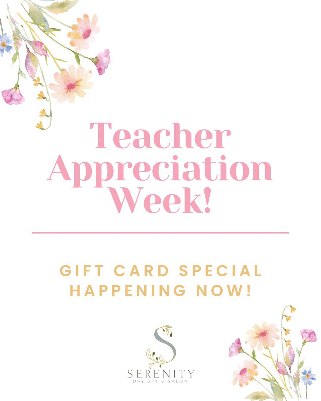 Teacher Appreciation Week is here, and gifting just got simple! Skip the hassle and email a Serenity gift card straight to your favorite teacher’s inbox in minutes. 👩🏼🏫
Easy, thoughtful, and guaranteed to be appreciated. ✨
Purchase online at sdsmagnolia.com or call 870.234.4000
#teacherappreciation #SAU #salonandspa #giftsforher #sdsmagnolia