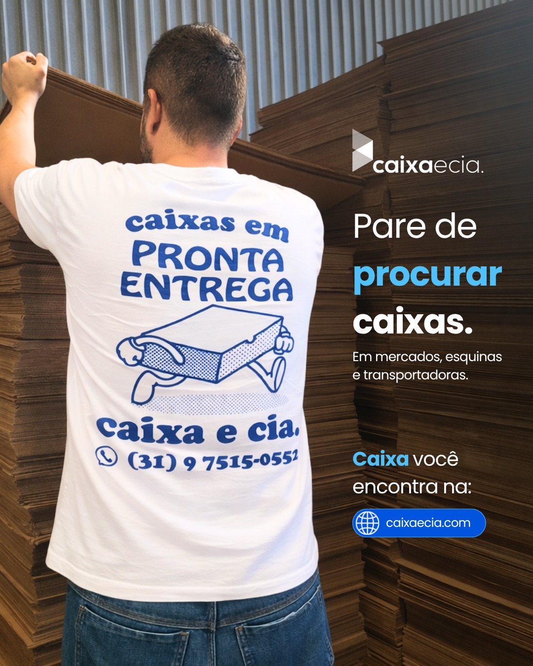 Para de procurar caixas nas esquinas! Aqui na Caixa e Cia, temos a solução perfeita para você que está fazendo mudança ou precisa de caixas para o seu e-commerce. Com entrega rápida no mesmo dia e sem pedido mínimo, você garante suas caixas com o melhor preço da região de Belo Horizonte! Entre em contato agora pelo WhatsApp e solicite seu orçamento! 🚀
#CaixaCia #Mudança #Ecommerce #CaixasDePapelão #BH"