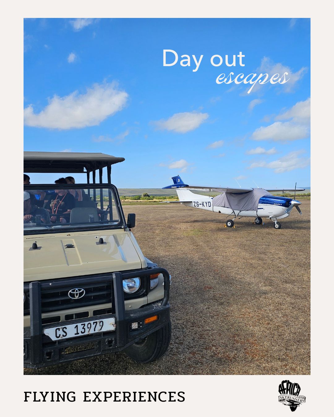 Some places are just a bit too far for a casual day out - unless you can fly there! A relaxed lunch somewhere special, great views on the way, and home the same day. Where would you fly for lunch?
Find your short escape👉
Comment the words FLYING EXPERIENCES and we will send you the link via DM.
Info and Bookings 📞💬+27 (0)83 760 1330 📨info@africaskyrunners.com
#AfricaSkyRunners #DayTrip #FlyOutLunch #CapeWinelands #TravelIdeas #SouthAfrica