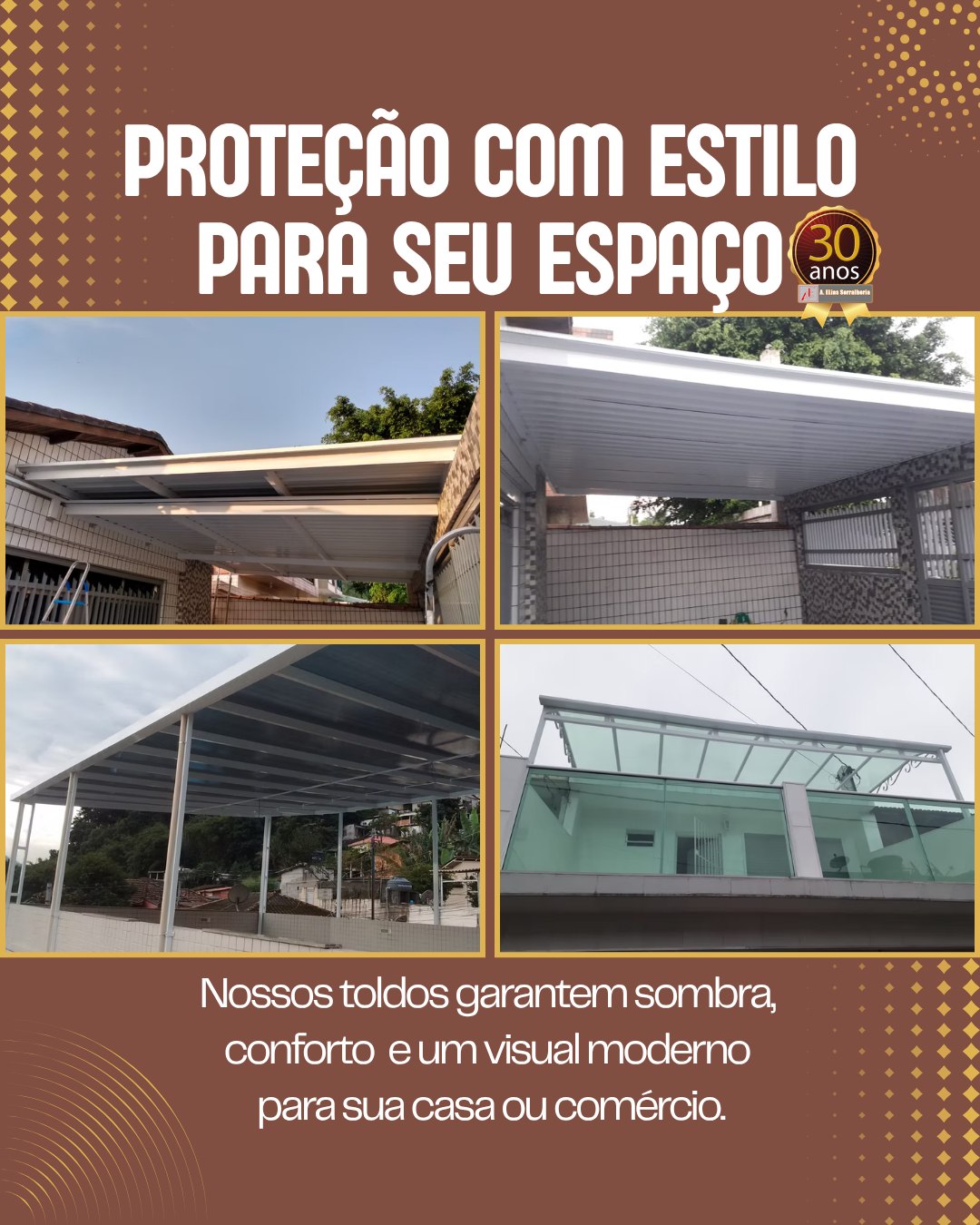 Proteção que valoriza o seu espaço!
Nossos toldos unem resistência, durabilidade e um design moderno para deixar sua casa ou comércio mais confortável e elegante. Seja para sol ou chuva, você garante mais qualidade de vida e ainda valoriza seu imóvel.
🔧 Projeto sob medida
🏠 Ideal para residências e comércios
🌦️ Mais conforto em qualquer clima
Entre em contato e transforme seu espaço com quem entende do assunto!
#Serralheria #Toldos #Cobertura #Policarbonato #ÁreaExterna #Reforma #Construção #DesignModerno #Conforto #Proteção