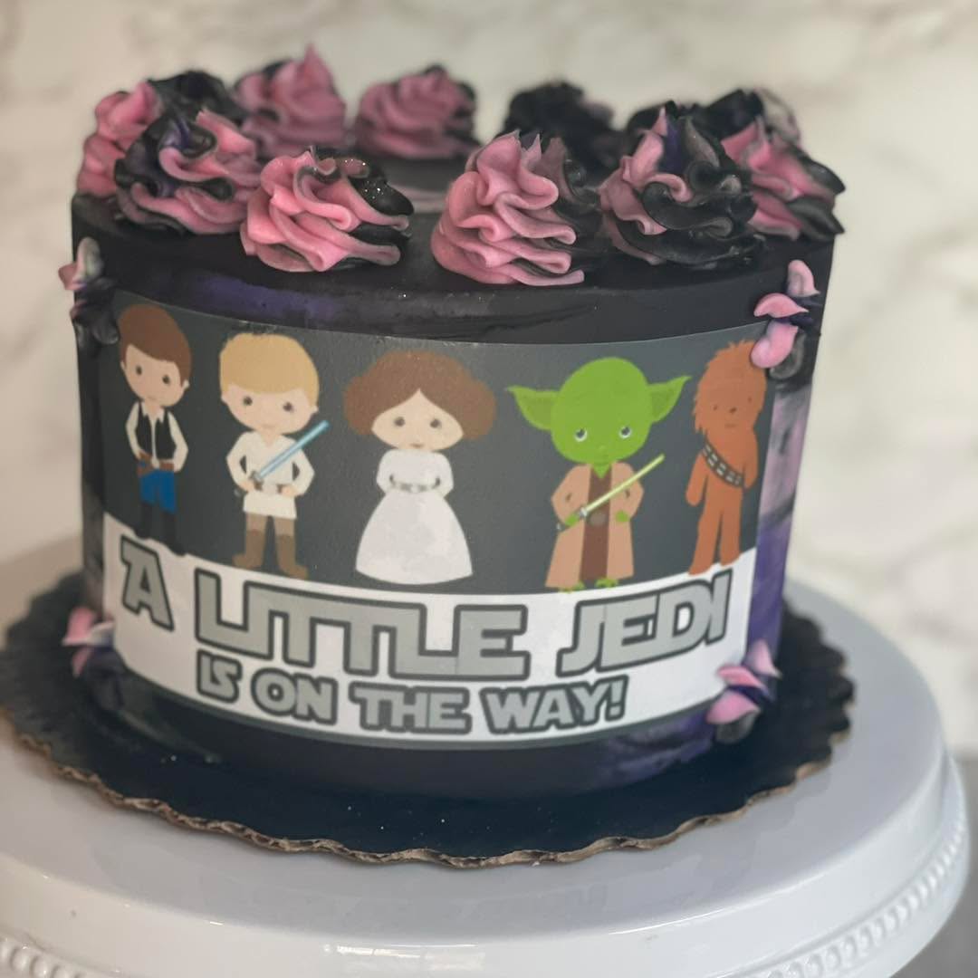 Happy May 4th and #maythe4th be with you!!! After looking through many, many photos, I realize I’ve been making Star Wars-themed cakes for almost a decade now as my incredible son is now 15, almost 16 (last photo is his 6th birthday). 😊 It’s always an honor, and thank YOU for your requests!
As the wedding and graduation seasons have begun, availability is limited through June. For the most up-to-date availability, please check out https://canva.link/frosteatlove2026